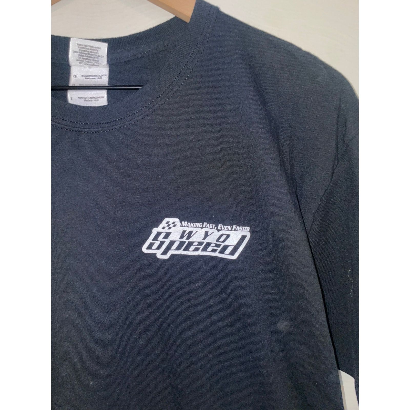 Gildan Camaro Club Racing Shirt Wyo Speed Dyno Days Black Race Tee Size US L / EU 52-54 / 3 - 3 Thumbnail