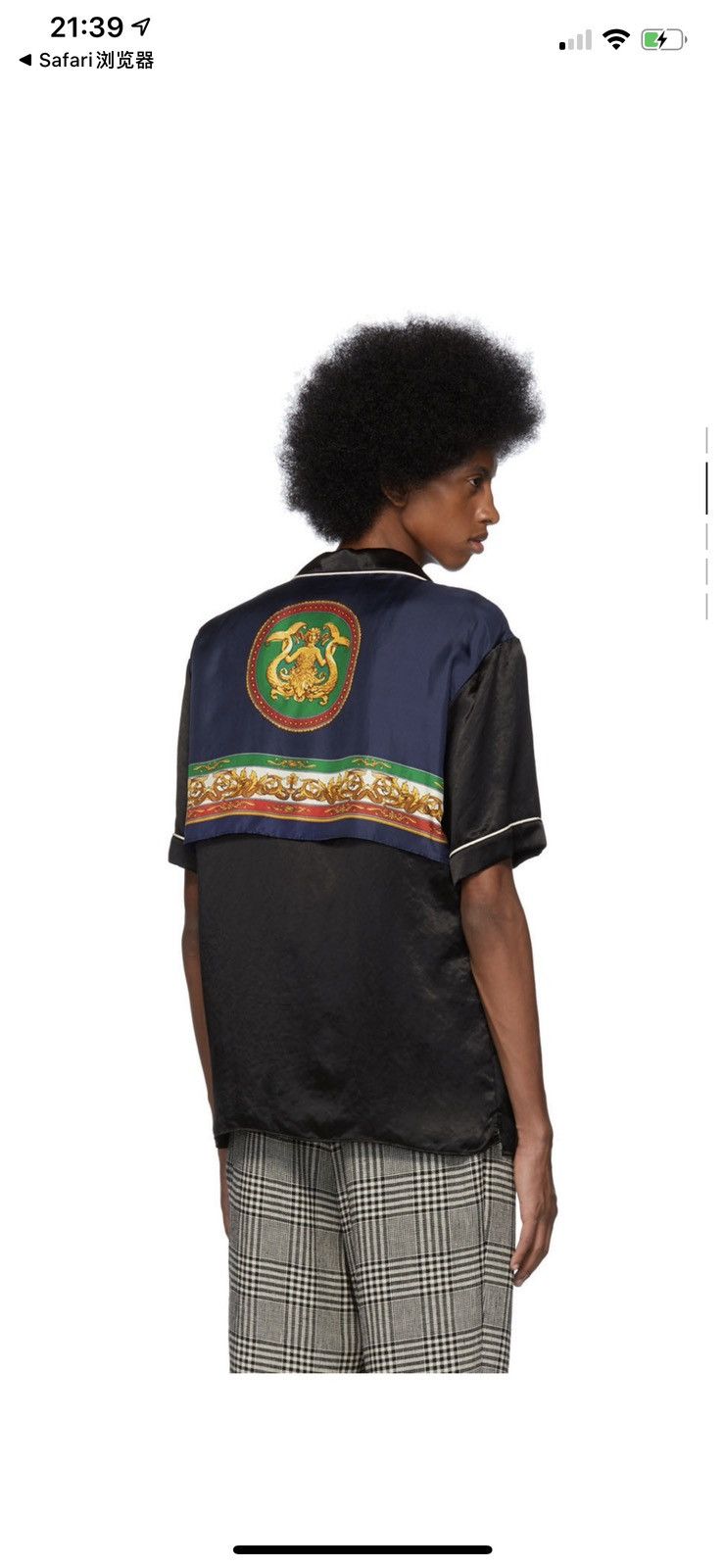 Gucci Black short sleeve shirt Sz48 Size US M / EU 48-50 / 2 - 5 Thumbnail