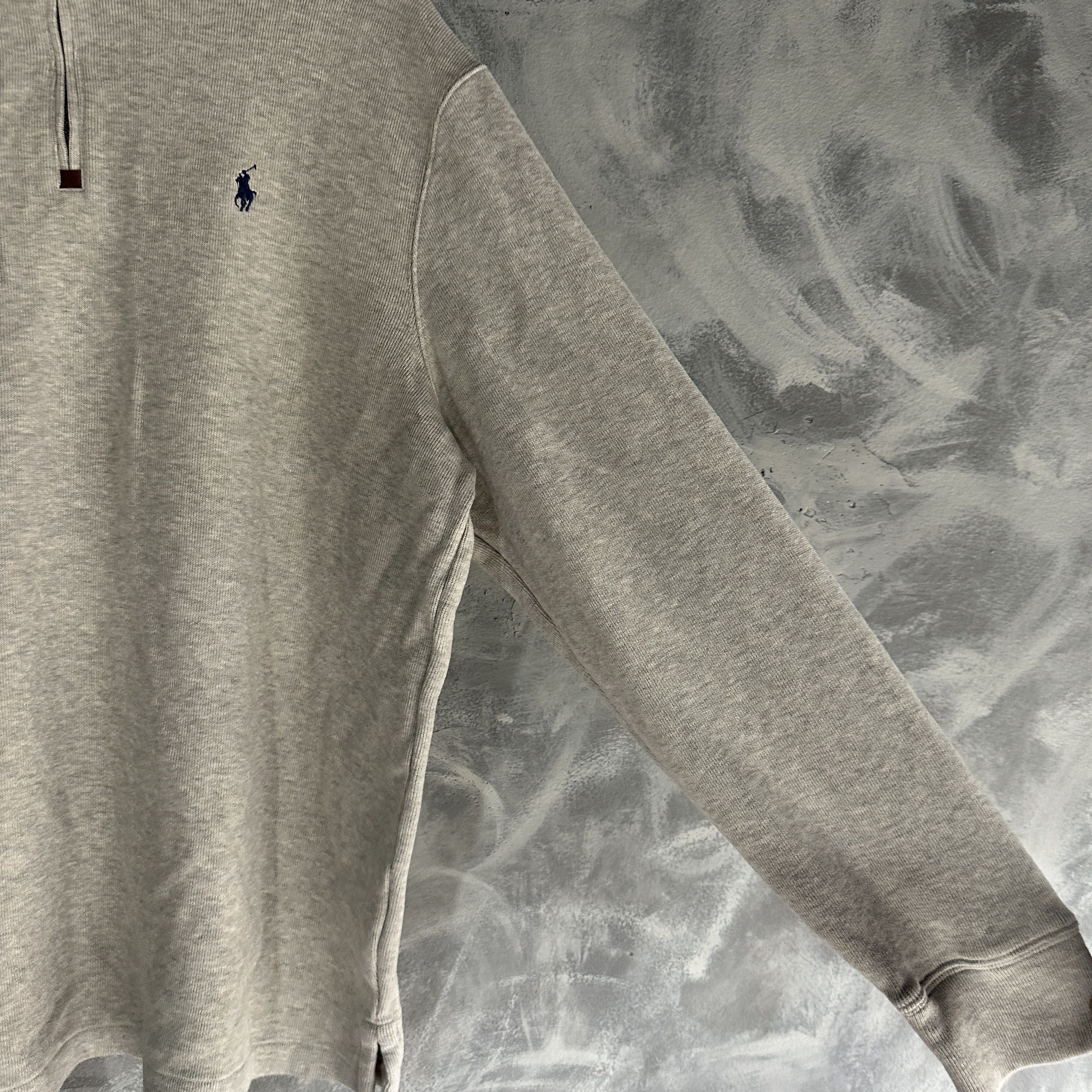 Polo Ralph Lauren Polo Ralph Lauren Quarter Zip Sweatshirt Mens 2XL Grey Size US XXL / EU 58 / 5 - 4 Thumbnail