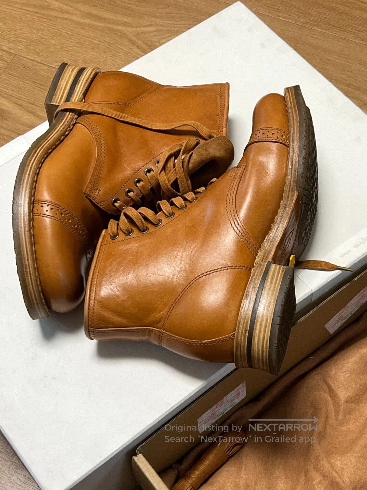 Madison Julian Whiskey Leather Boots Limited Edition. Size US 8.5 / EU 41-42 - 8 Thumbnail