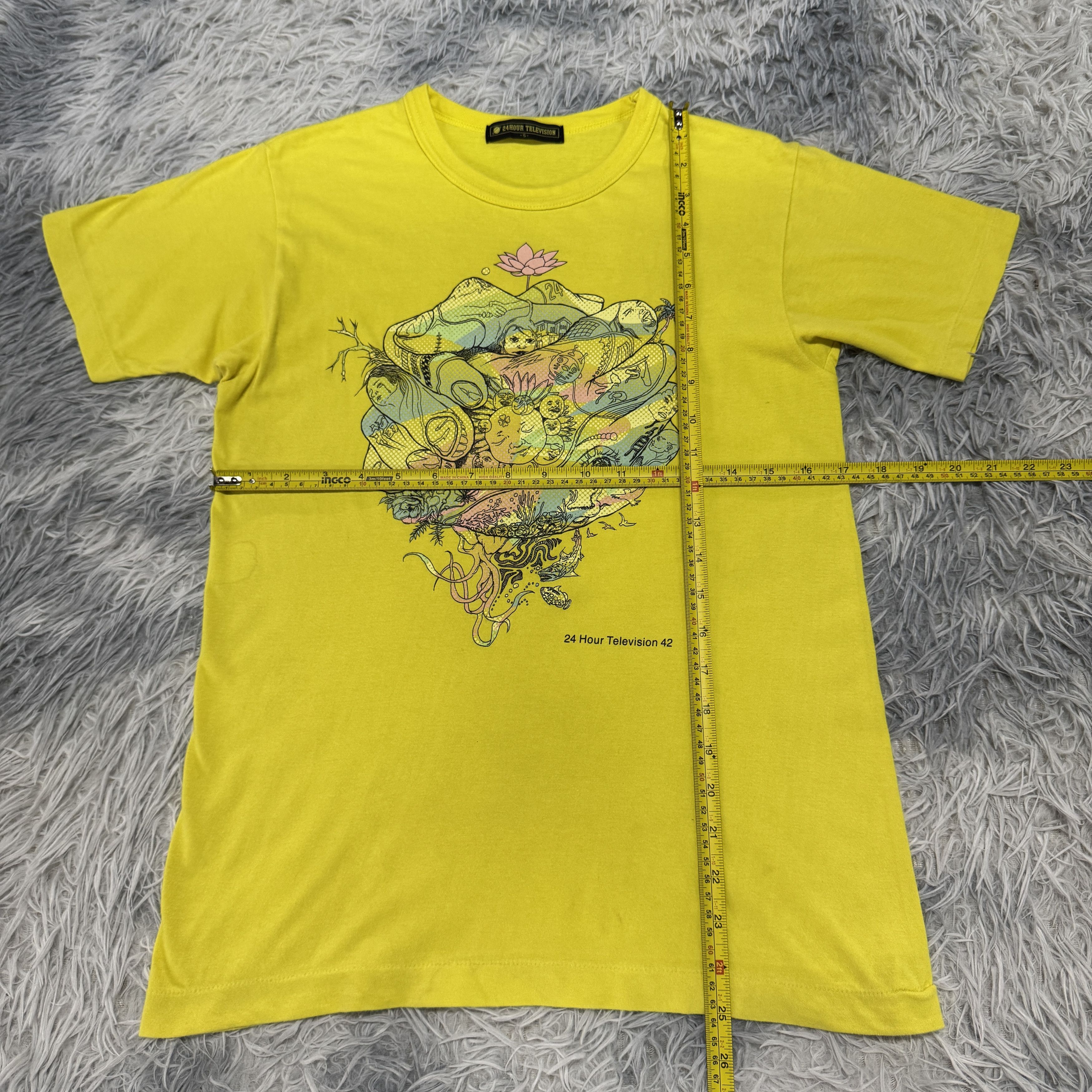 Vintage Rare Vintage 24 Hour Televison Charity Tshirt Size US S / EU 44-46 / 1 - 5 Thumbnail
