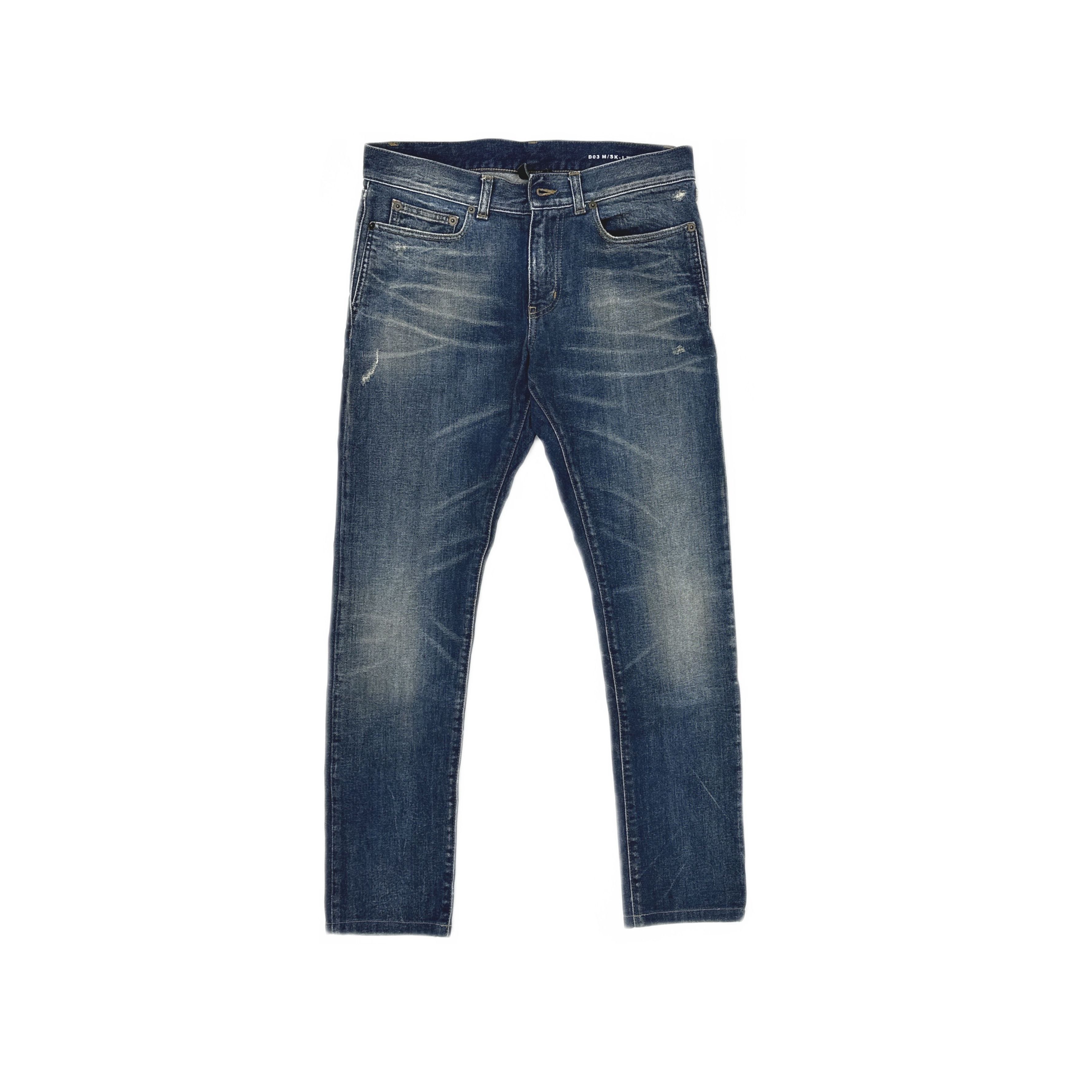 Saint Laurent Paris Saint Laurent Faded Denim Jeans Size 30 Size US 30 / EU 46 - 1 Thumbnail