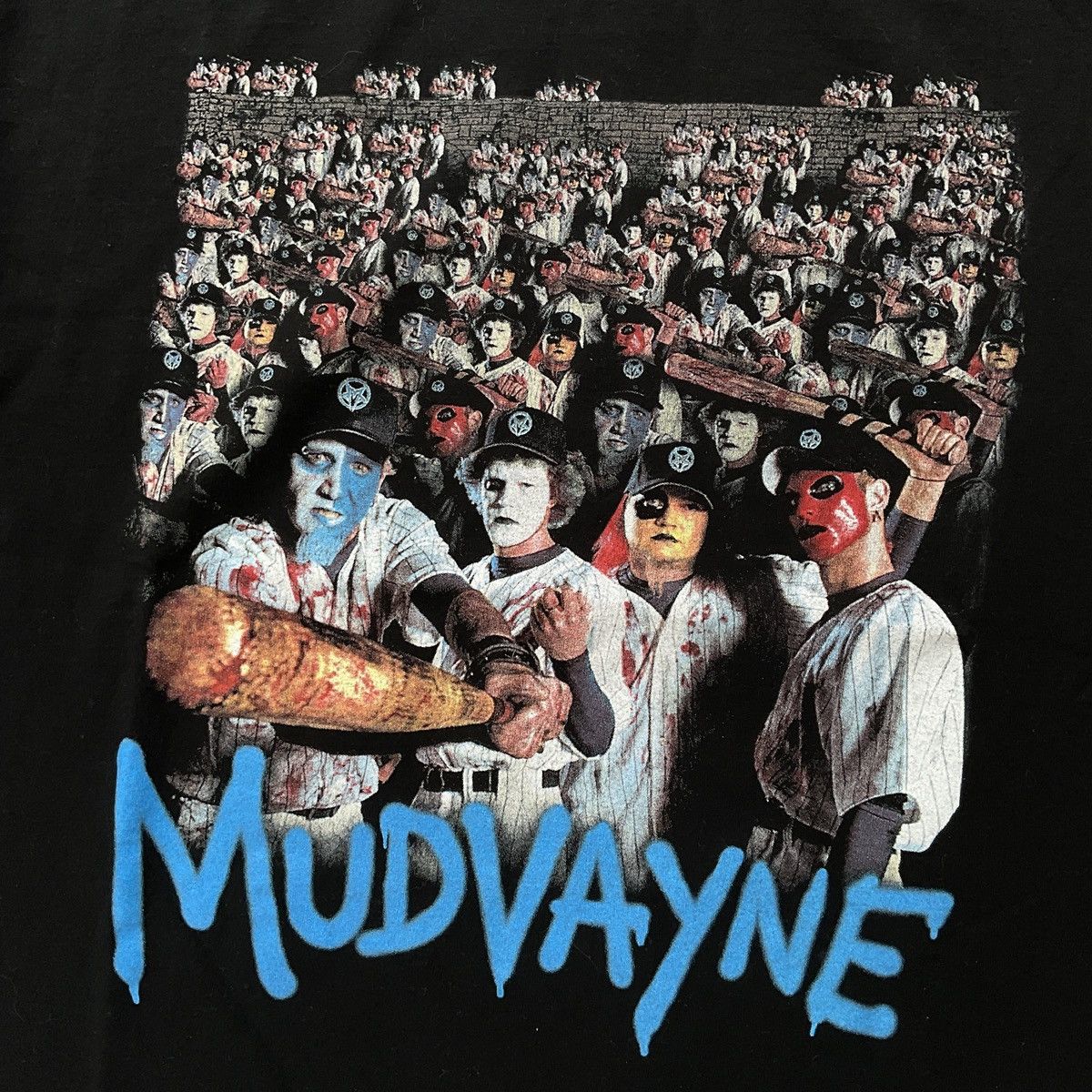 Vintage 00s Mudvayne Can You Dig It Warriors Rock Band Shirt