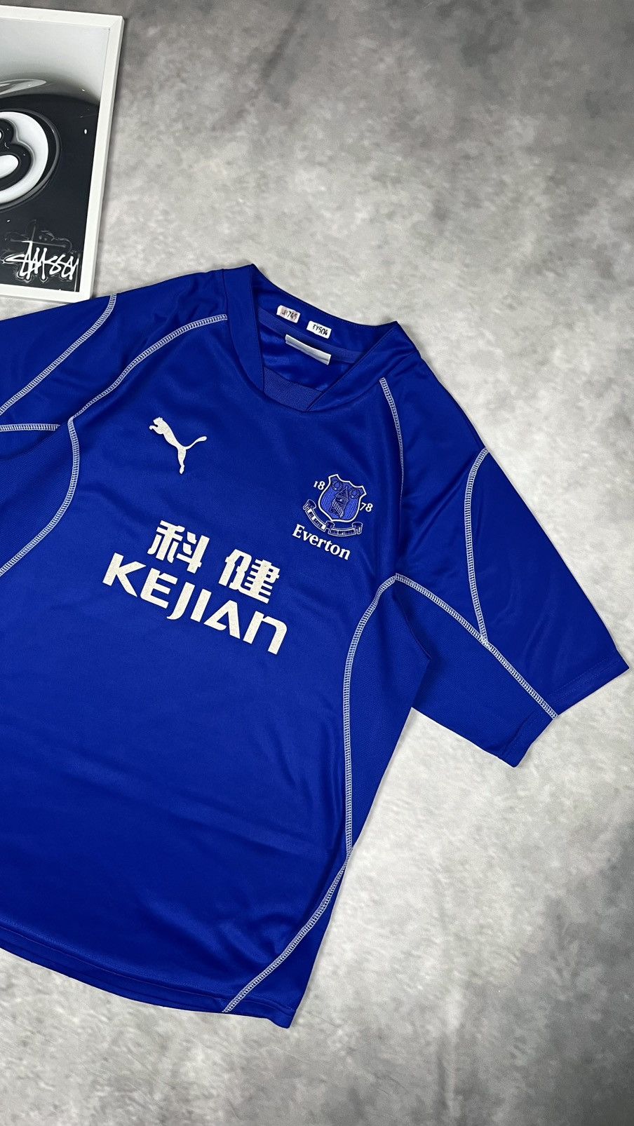 Puma Vintage Everton FC Home Shirt 2002/03 PUMA KEJIAN L Size Size US L / EU 52-54 / 3 - 1 Thumbnail