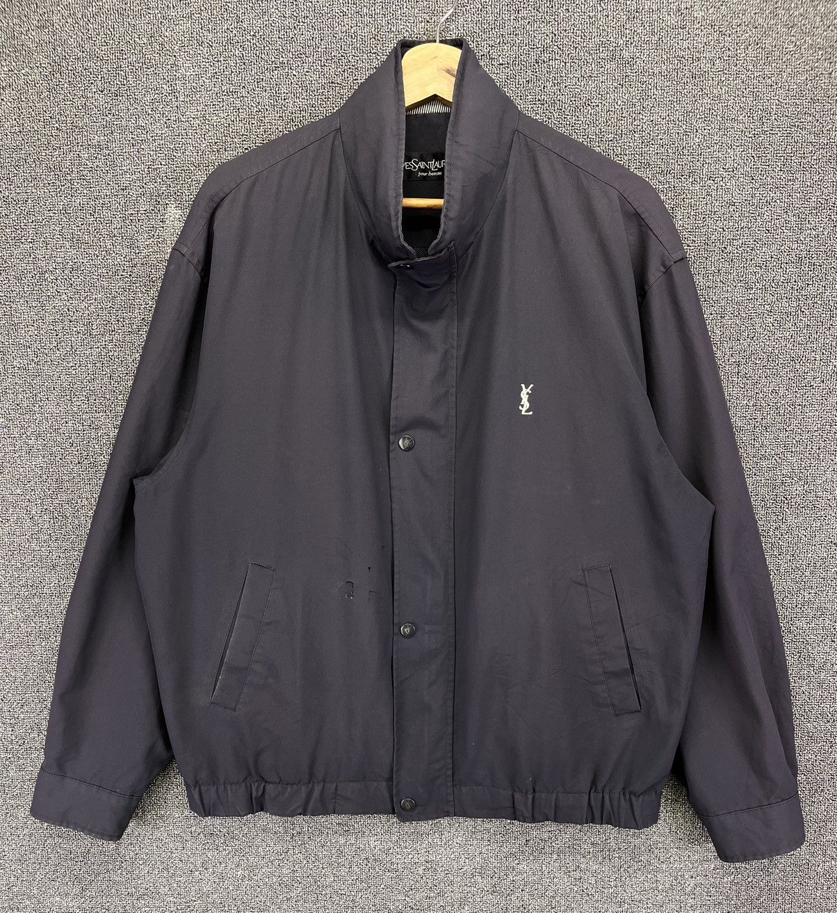 Yves Saint Laurent Vintage Yves Saint Laurent Luxury Zip Up Trashed Jacket Size US M / EU 48-50 / 2 - 1 Thumbnail