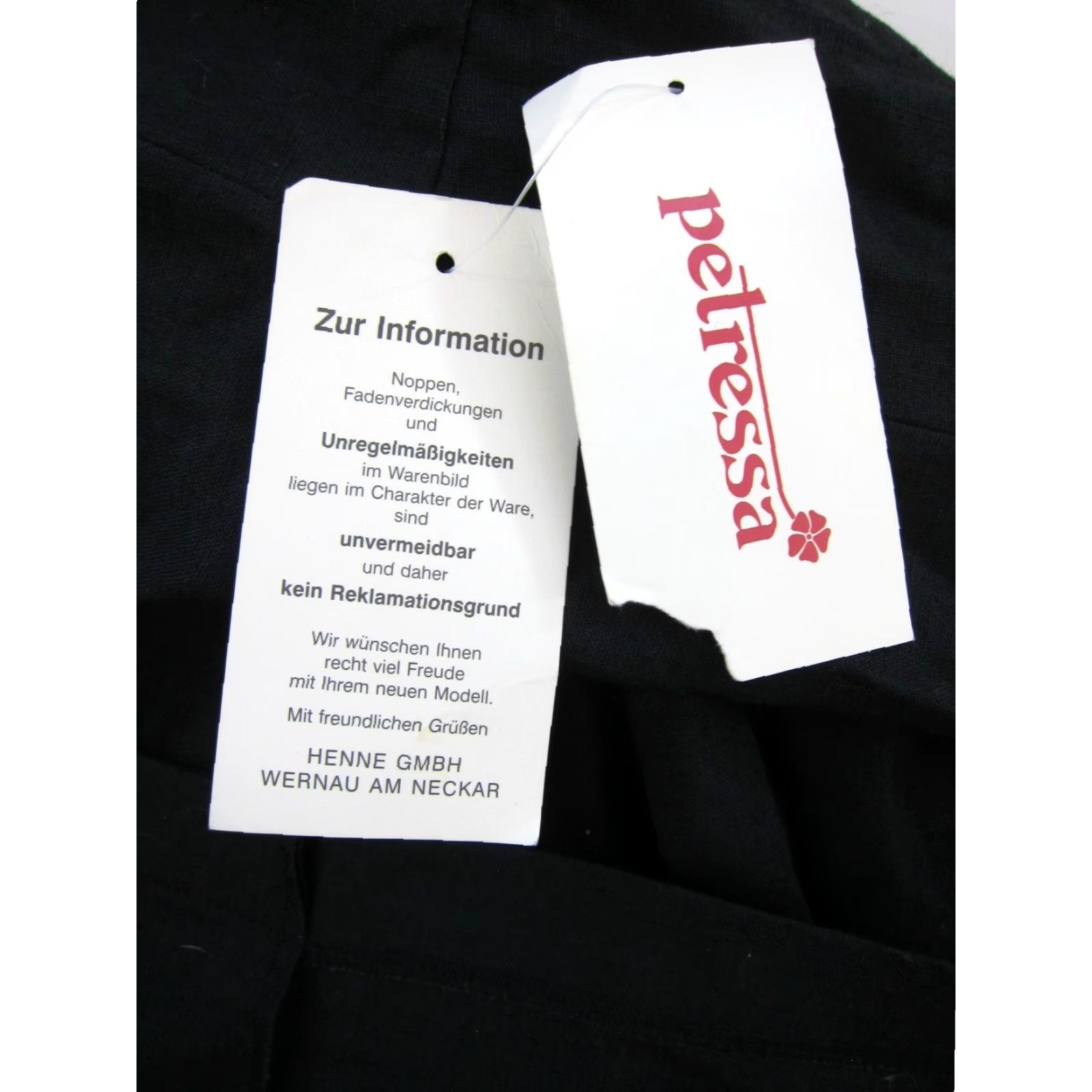 Vintage VINTAGE NWT Petressa Dress Shirt Dress L Black Midi Pleated Button Down 55% Linen 45% Cotton Pockets Women's Size L / US 10 / IT 46 - 3 Thumbnail