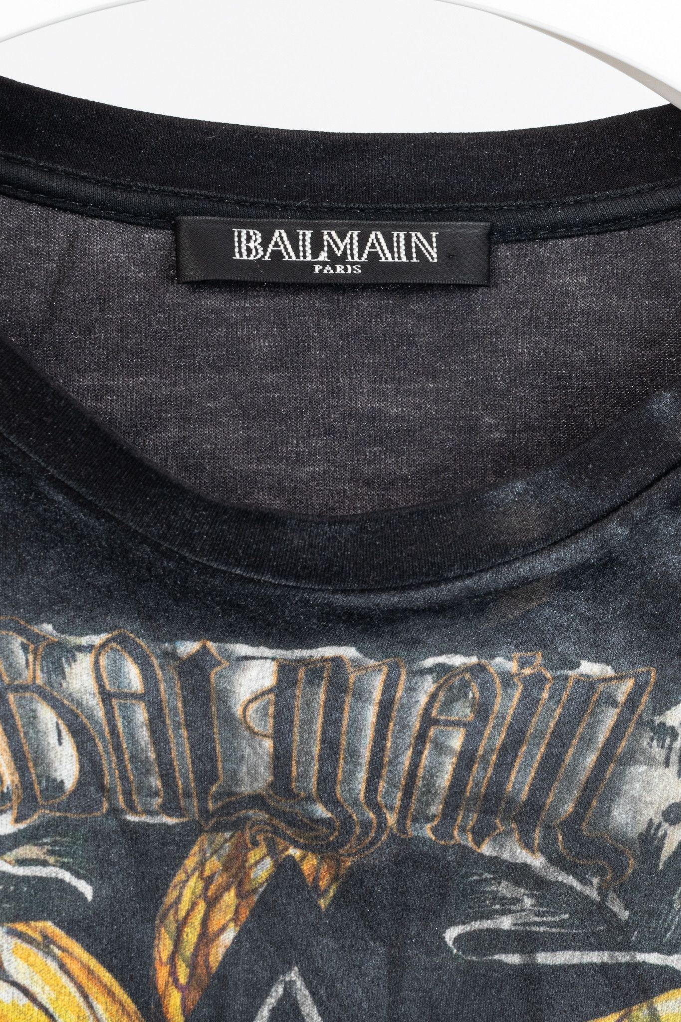 Balmain Balmain Black Cotton Distressed 3-Button Graphic Tank Size M / US 6-8 / IT 42-44 - 4 Thumbnail