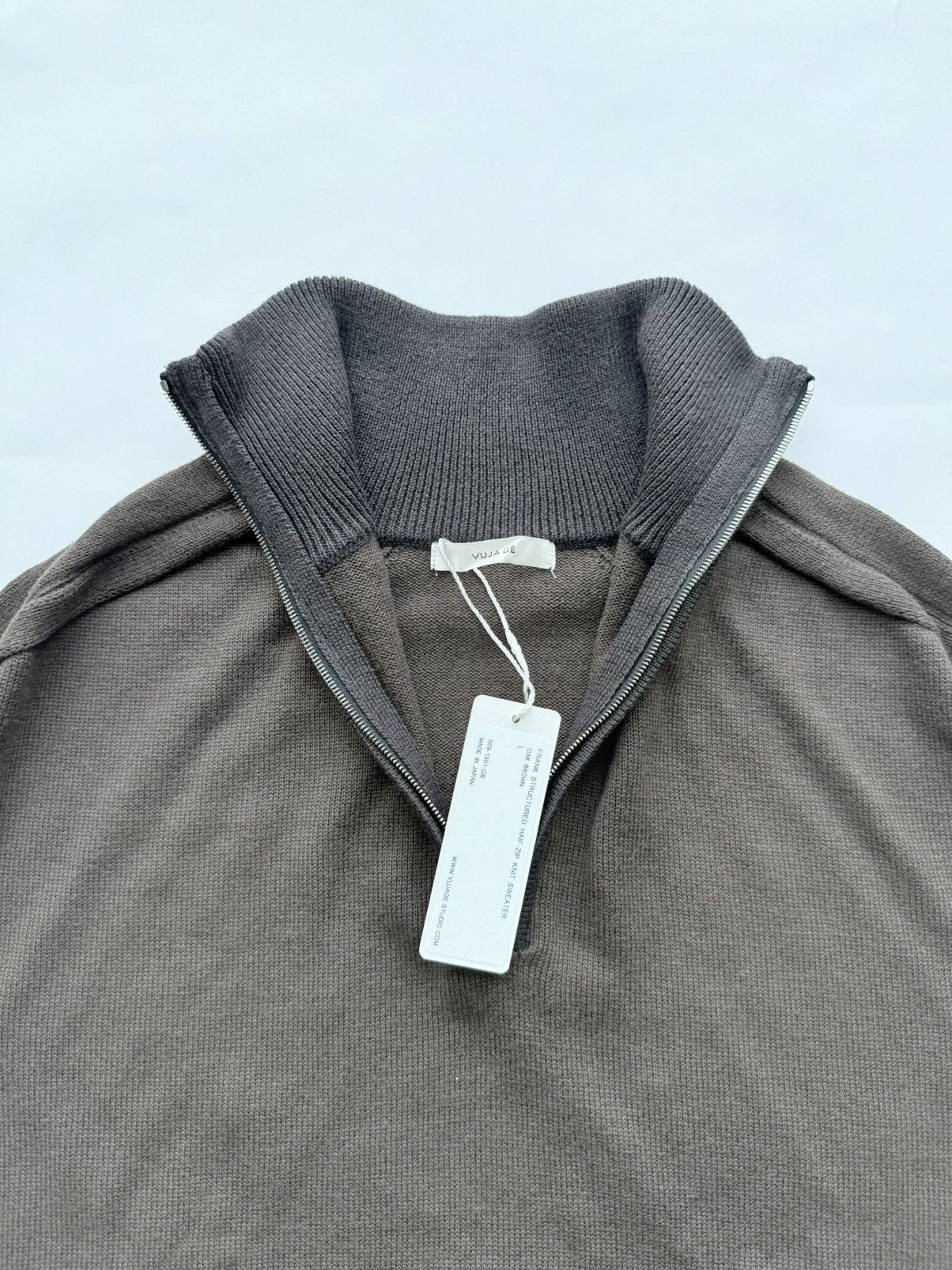 Vuja De VUJADE FRANK STRUCTURED HAIF-ZIP KNIT SWEATER Size US L / EU 52-54 / 3 - 3 Thumbnail