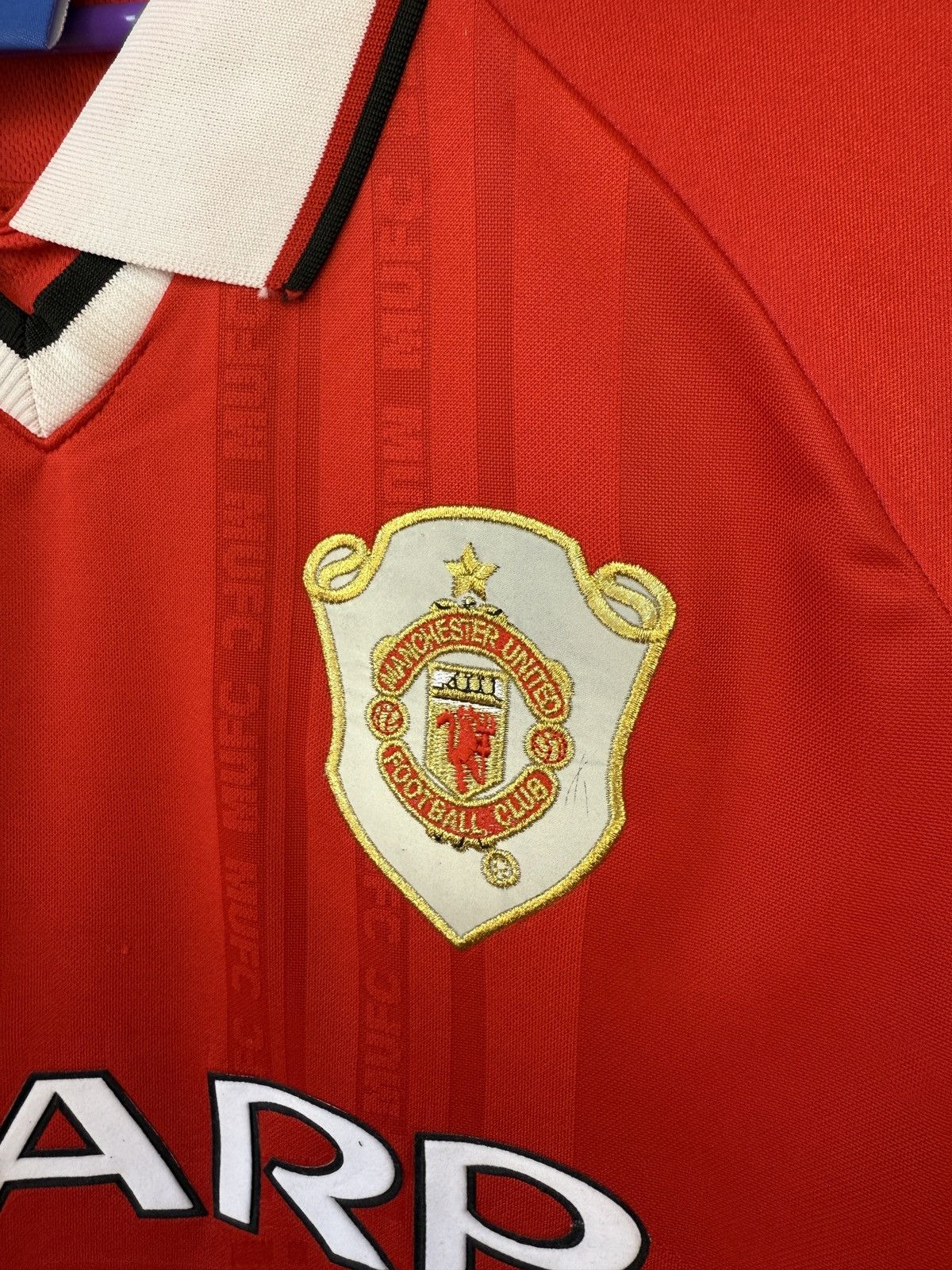 Vintage Vintage Manchester United Jersey Umbro SHARP 90s Size US L / EU 52-54 / 3 - 5 Thumbnail