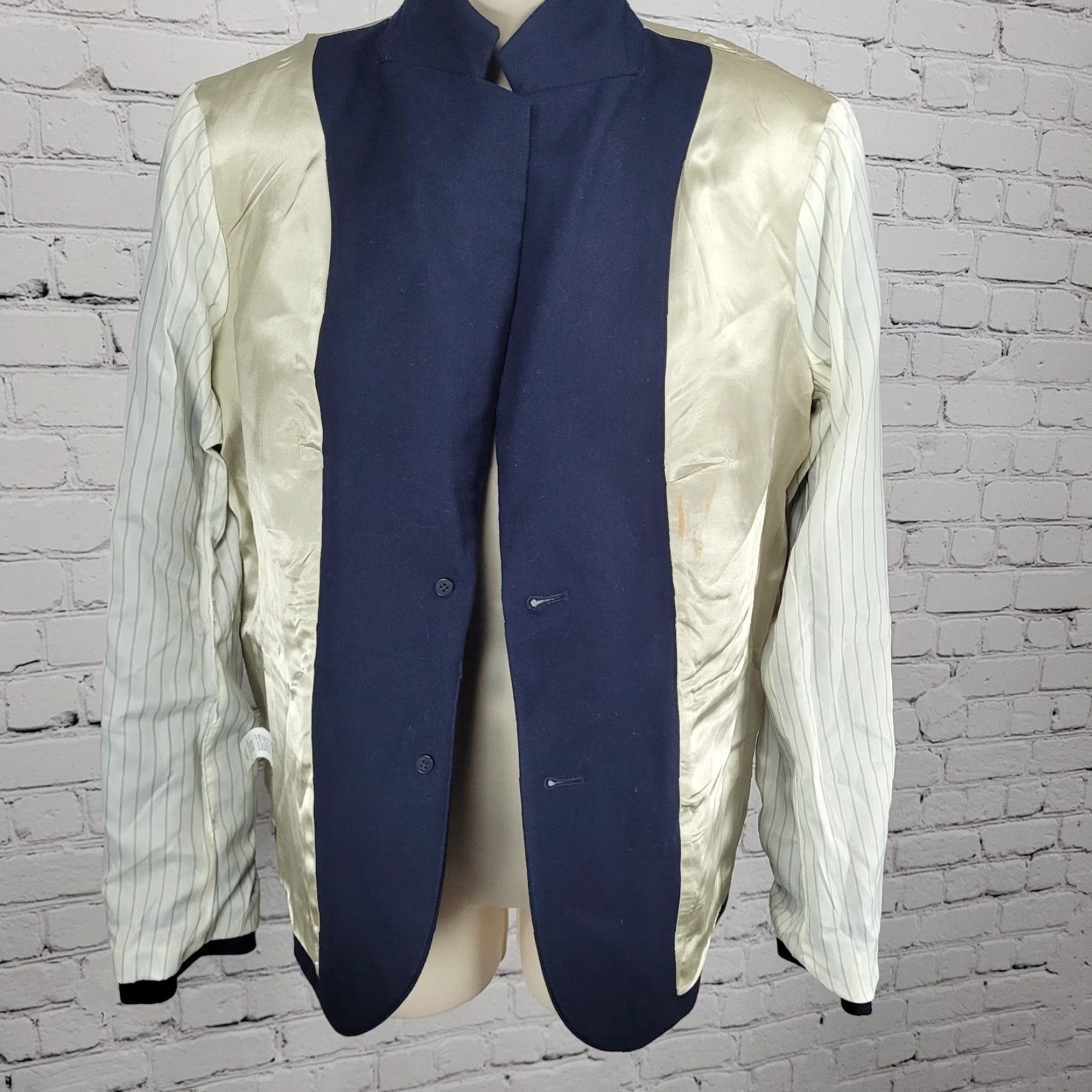 J.Crew J.CREW Women’s Navy Wool Blend Stretch Blazer Suit Jacket Size 6 Classic Notch Lapel 2-Button Size M / US 6-8 / IT 42-44 - 7 Thumbnail