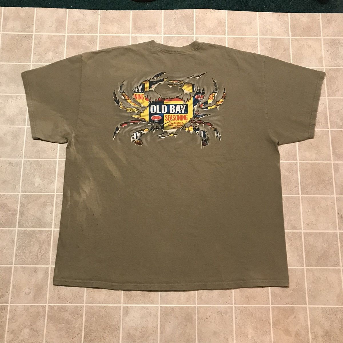 Other 2015 Maryland My Maryland Old Bay Crab Tee Faded Brown XXL Size US XXL / EU 58 / 5 - 5 Thumbnail