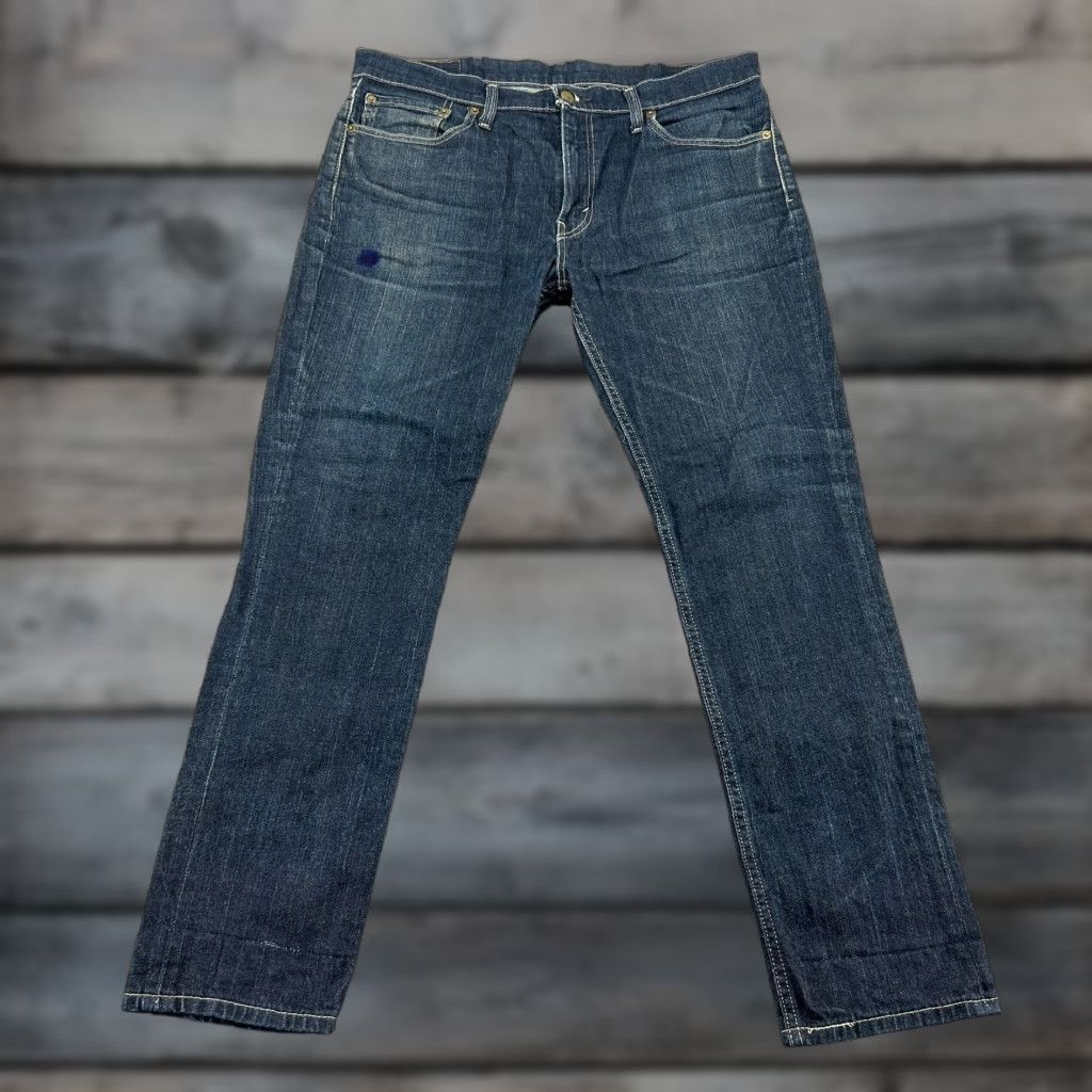 Levi's Levi's 511 Jeans Slim Stretch Denim Cotton 38x32 Blue Dark Wash Men Regular Size US 38 / EU 54 - 1 Thumbnail
