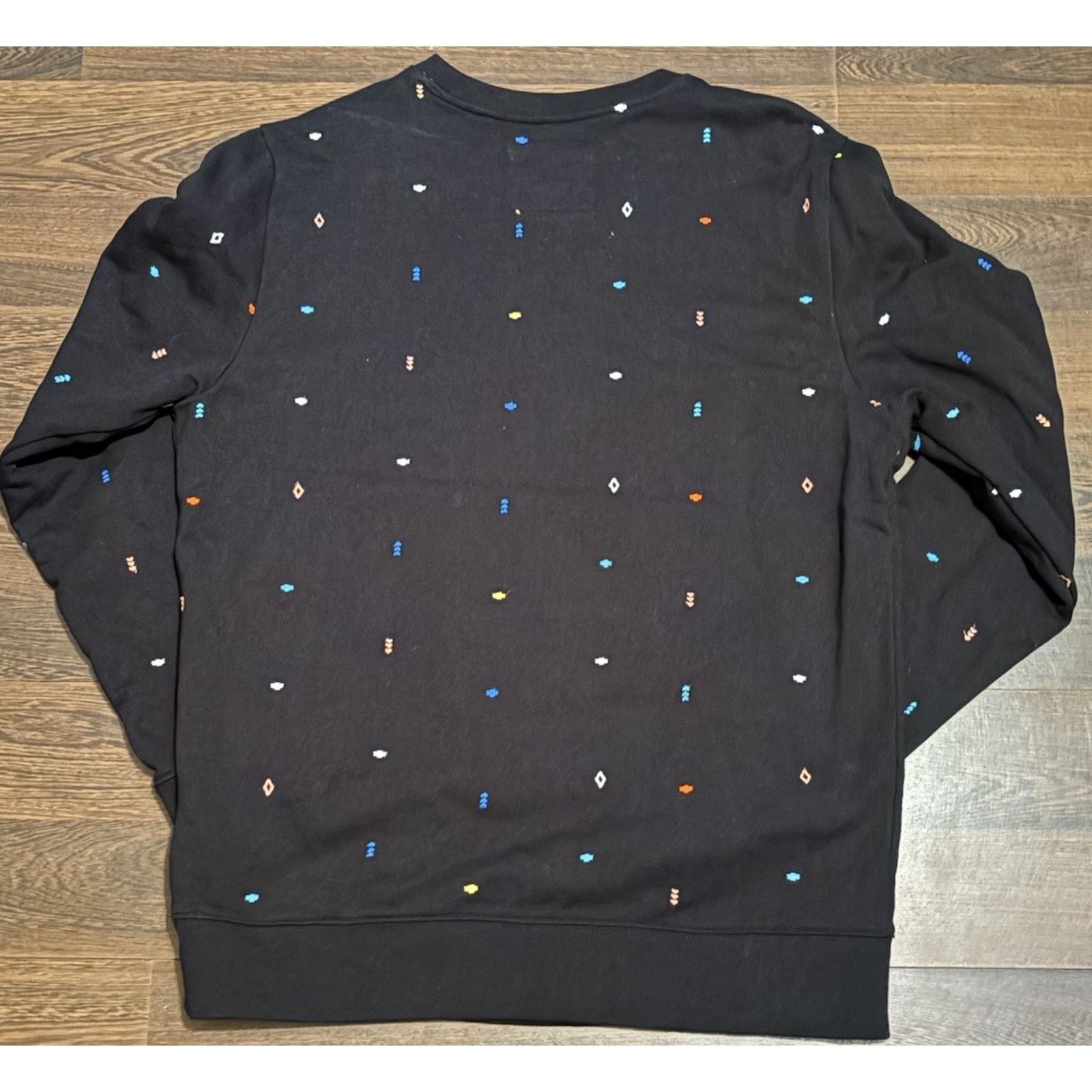 Superdry Superdry Mens All Over Embroidered Blk crew sweatshirt CrewM Size US M / EU 48-50 / 2 - 2 Thumbnail