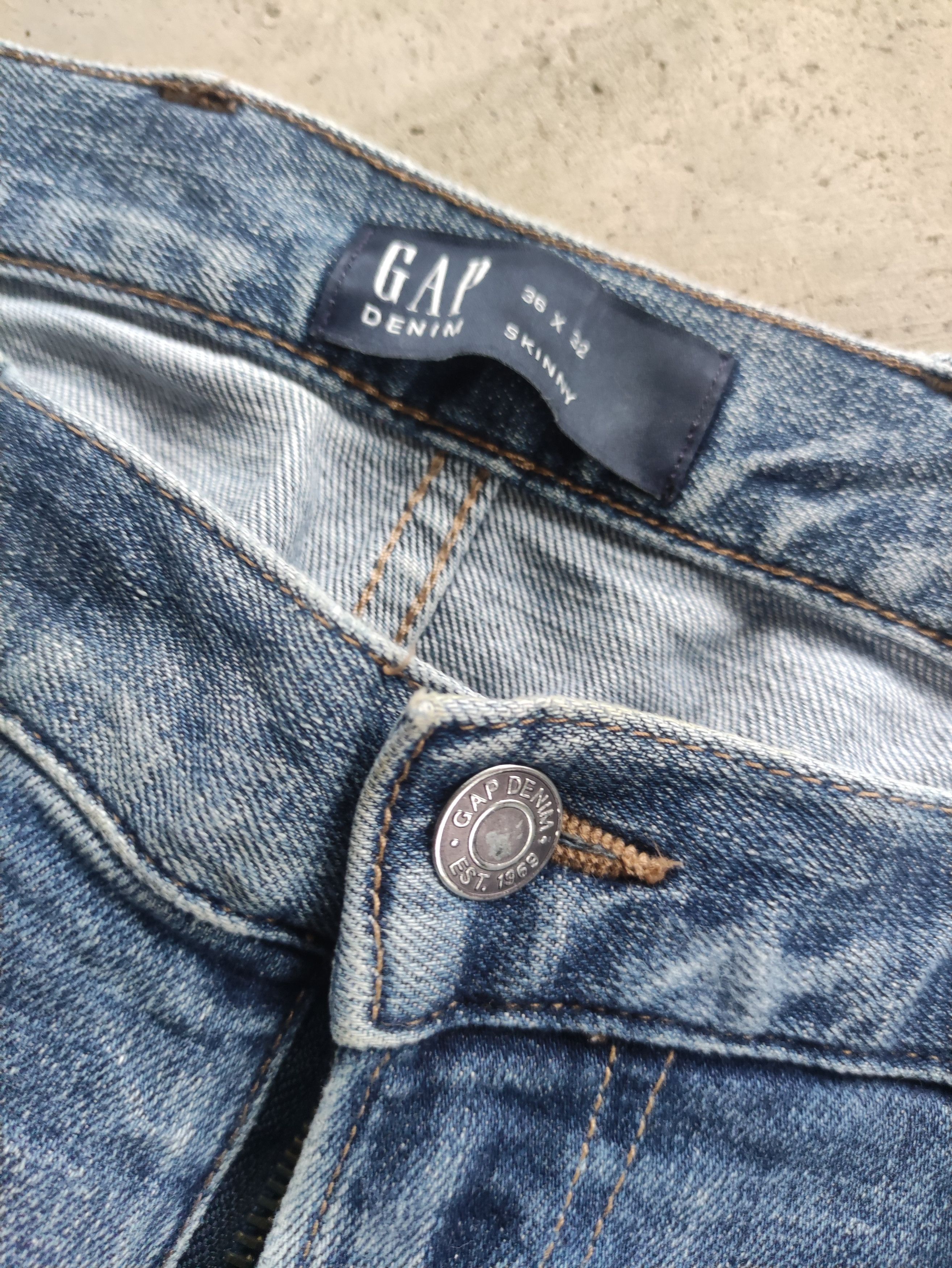 Gap Vintage GAP Jean Distressed Faded Denim Waist 40 Size US 40 / EU 56 - 5 Thumbnail