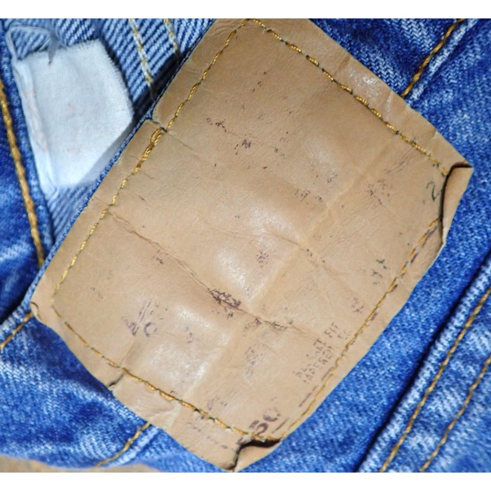 Levi's VINTAGE 80s Levi's 550 Orange Tab Jeans Blue Denim Relaxed Tapered Mens 38x31 USA Size US 38 / EU 54 - 4 Thumbnail