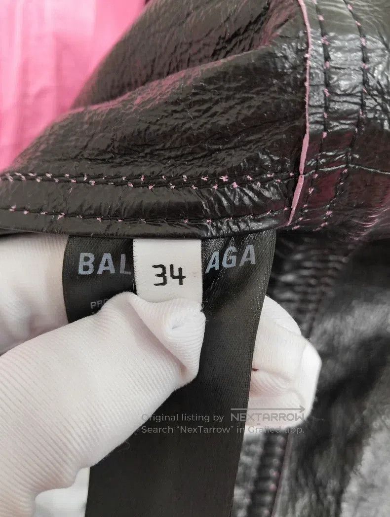 Balenciaga Balenciaga Leather jacket Size XXS / US 00 / IT 34 - 5 Thumbnail