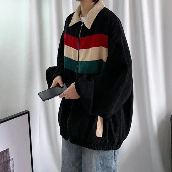 VIBE Stripe Work Jacket, Retro Vintage Style Size US M / EU 48-50 / 2 - 5 Thumbnail
