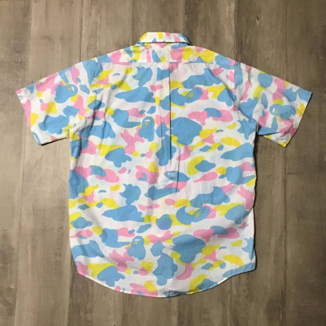 Bape 🔥Vintage🔥 BAPE Multi Camo Shirt cotton candy camo APE NIGO Size US S / EU 44-46 / 1 - 3 Thumbnail