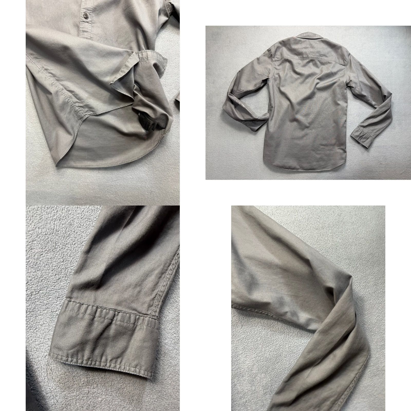 Allsaints AllSaints Button-Up Shirt Mens XS Gray Long Sleeve Size US XS / EU 42 / 0 - 10 Thumbnail