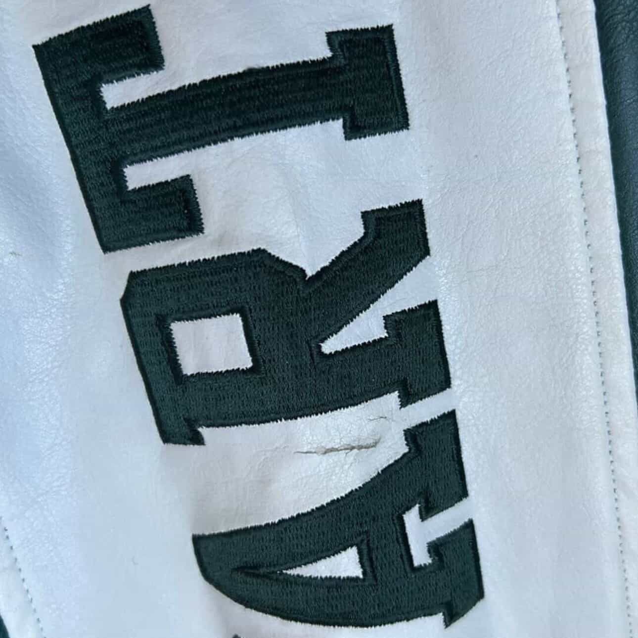 Vintage Vintage Michigan State Leather Jacket Size US XL / EU 56 / 4 - 4 Thumbnail