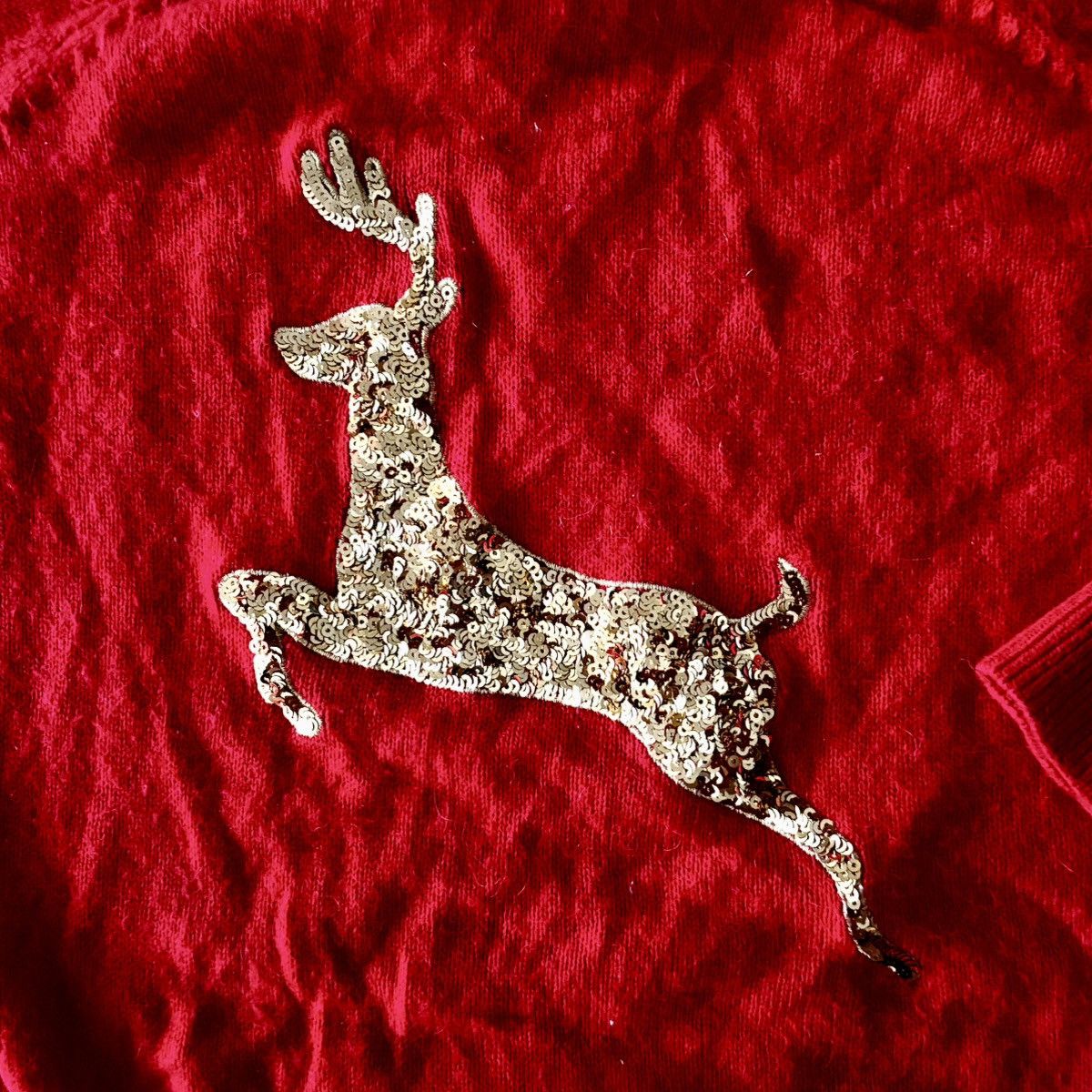 H&M H&M Sequined Reindeer Christmas Sweater Size M / US 6-8 / IT 42-44 - 2 Thumbnail