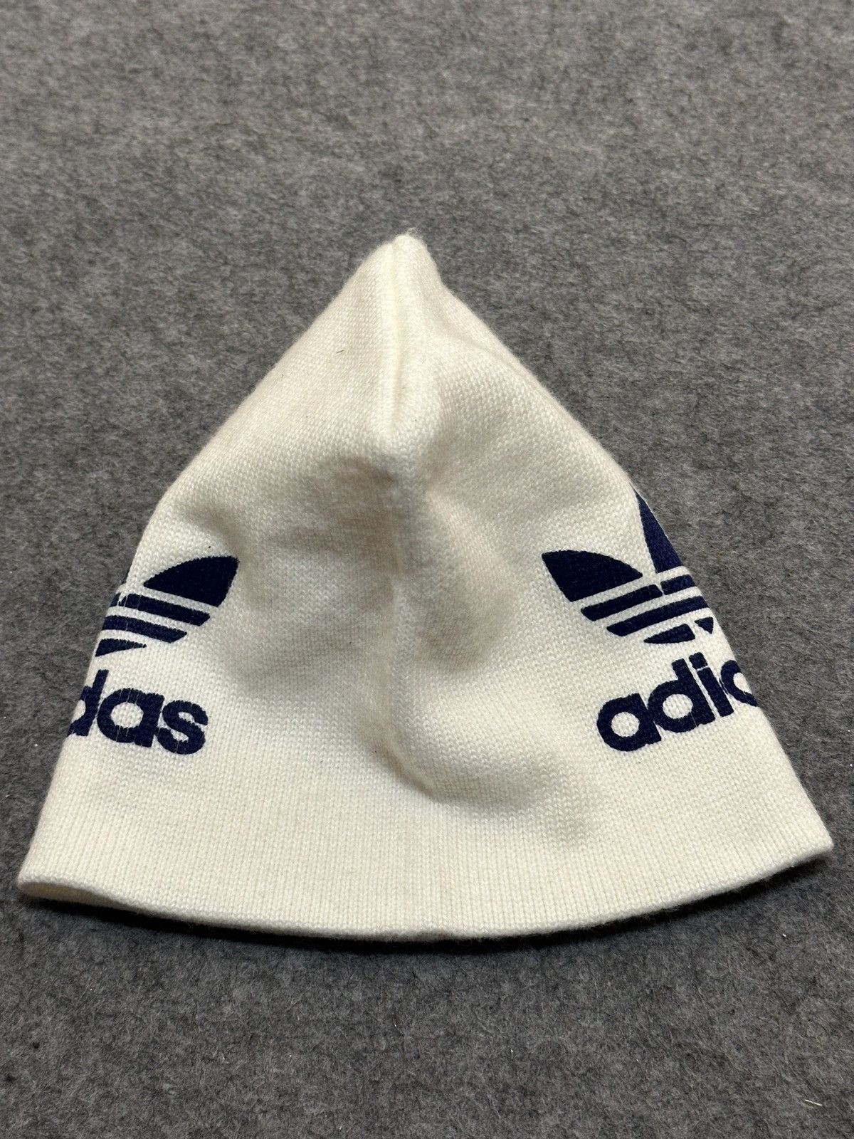 Adidas Adidas Originals white trefoil beanie y2k Size ONE SIZE - 3 Thumbnail