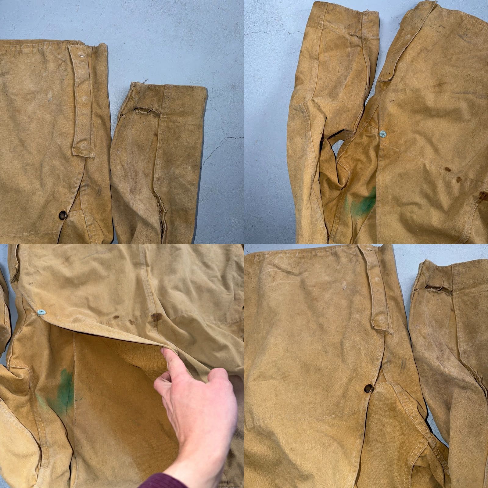 Vintage VINTAGE Hinson Bodyguard Hunting Jacket Coat Men’s 46 Corduroy Brown 1940s USA Canvas Leather Trim Size US S / EU 44-46 / 1 - 11 Thumbnail