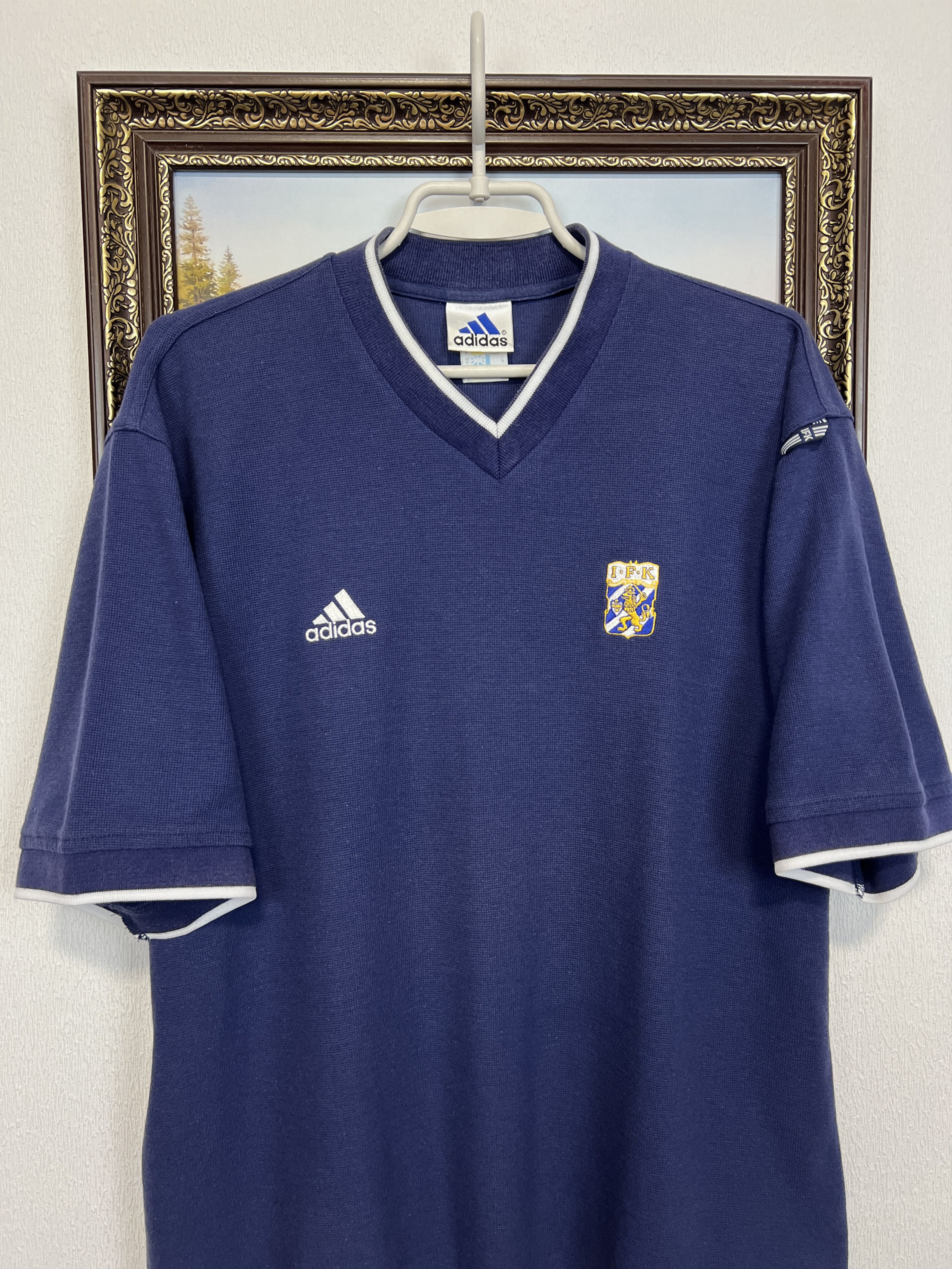Adidas Vintage 90's IFK Goteborg Football Train Shirt Soccer Jersey Size US M / EU 48-50 / 2 - 2 Thumbnail