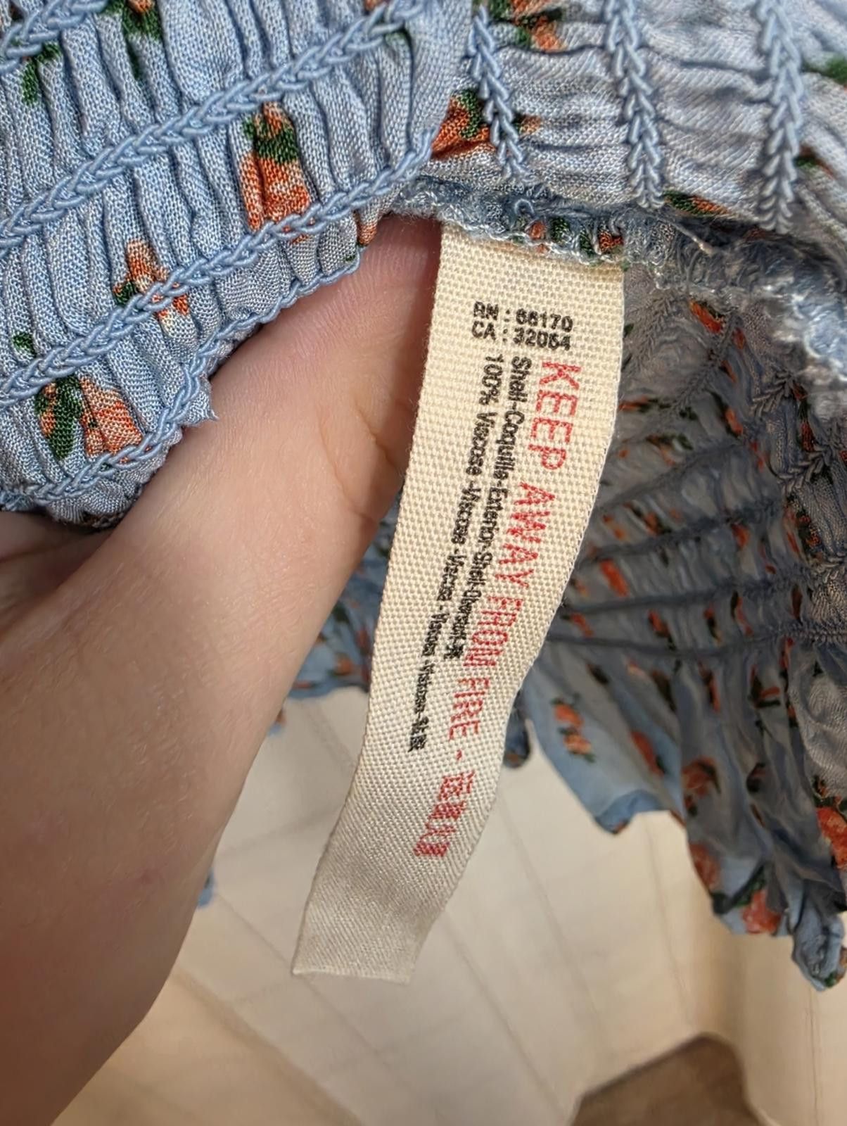 Free People Free People Bella Blue Mini Dress Size L / US 10 / IT 46 - 6 Thumbnail