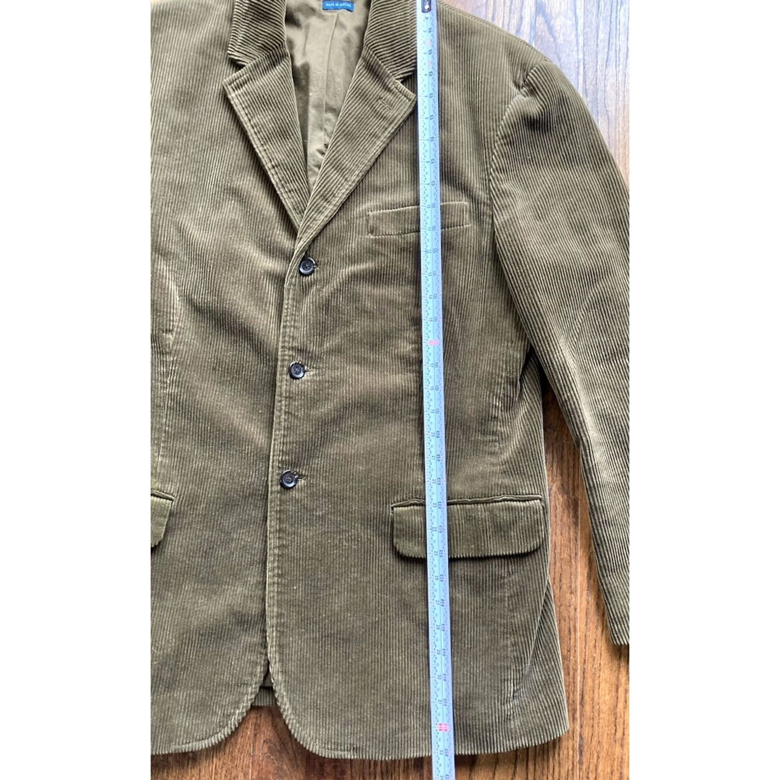 Polo Ralph Lauren VINTAGE Polo Ralph Lauren Jacket Mens L Green VTG Corduroy Blazer Button Thick Academia Size US L / EU 52-54 / 3 - 4 Thumbnail