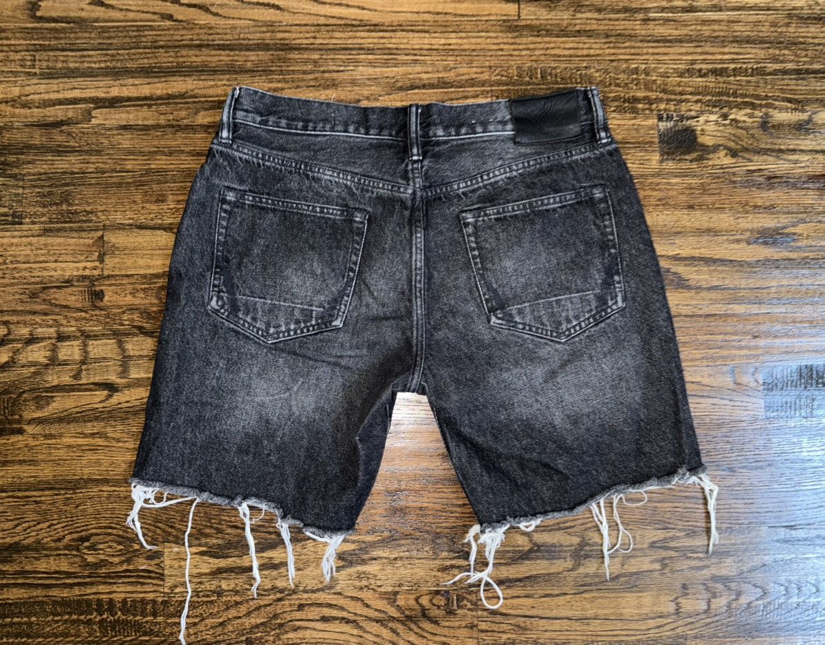Allsaints Allsaints London Switch Black Denim Shorts Frayed Hem Sz 32 Size US 32 / EU 48 - 5 Thumbnail