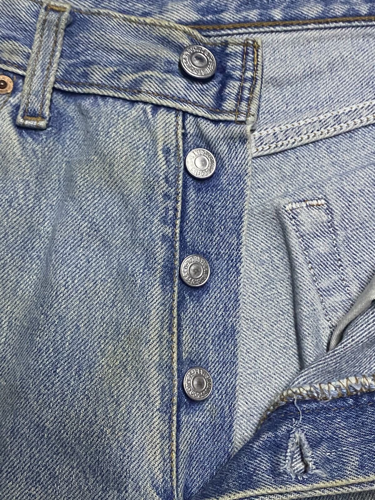 Levi's Vintage Levis 501 Grunge Mud Wash Distressed Jeans Size US 28 / EU 44 - 7 Thumbnail