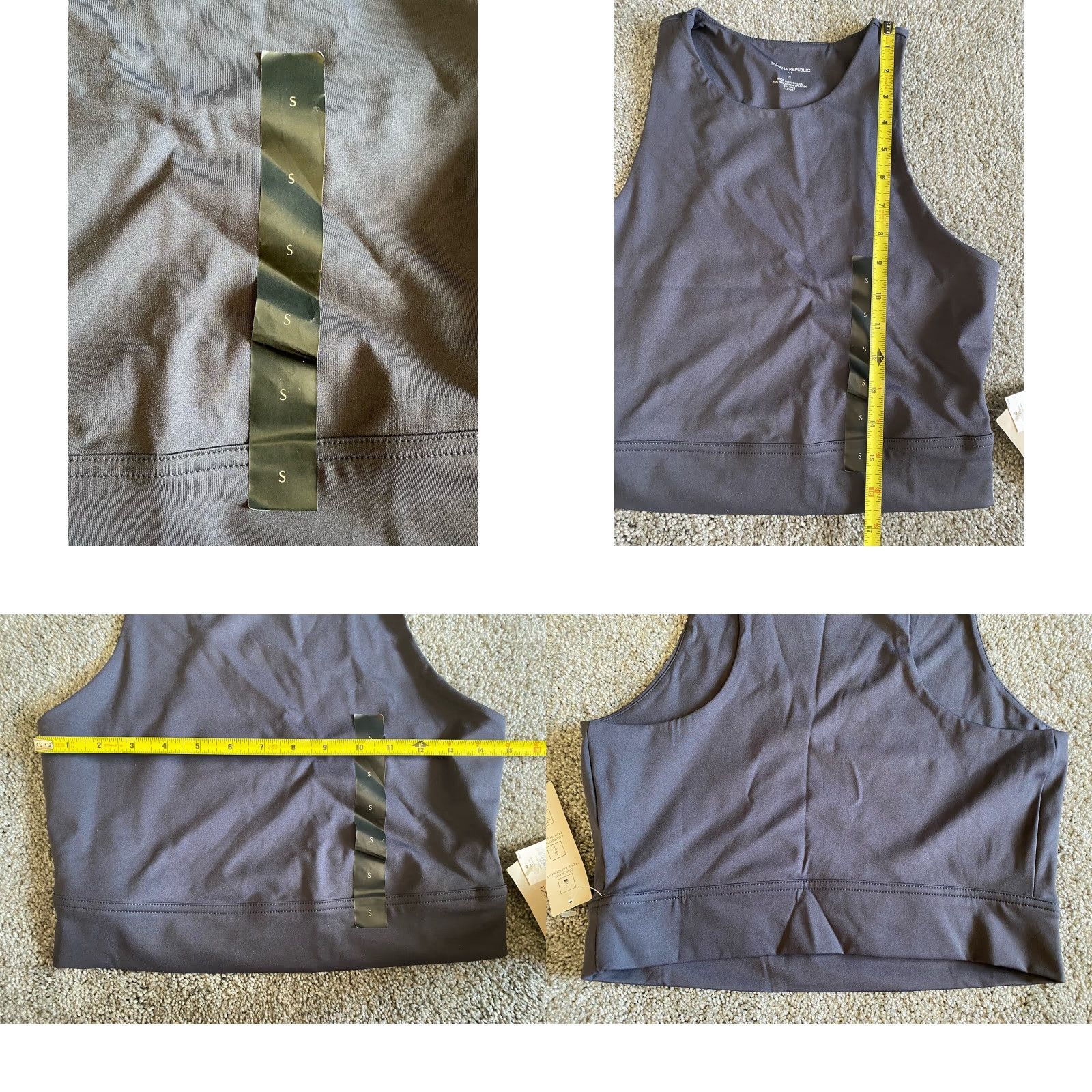 Banana Republic Banana Republic Tank Top Women S Quick Dry Stretch Sleeveless Gray Pullover Casual Workwear, Classic Preppy Designer Sports Outdoor NWT New Size S / US 4 / IT 40 - 8 Thumbnail