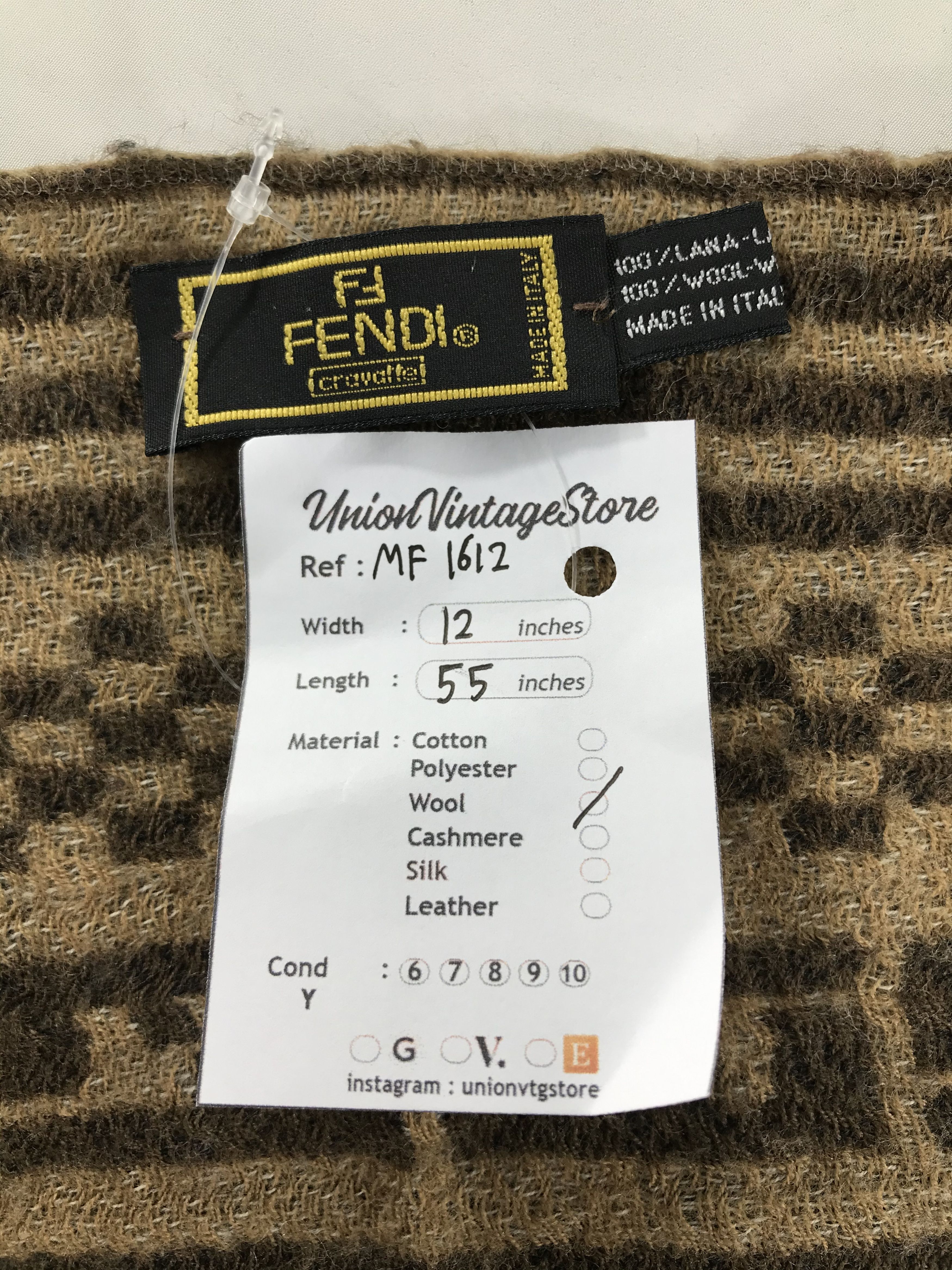 Fendi Vintage Fendi Scarf/Muffler/Neckwear MF1612 Size ONE SIZE - 4 Thumbnail