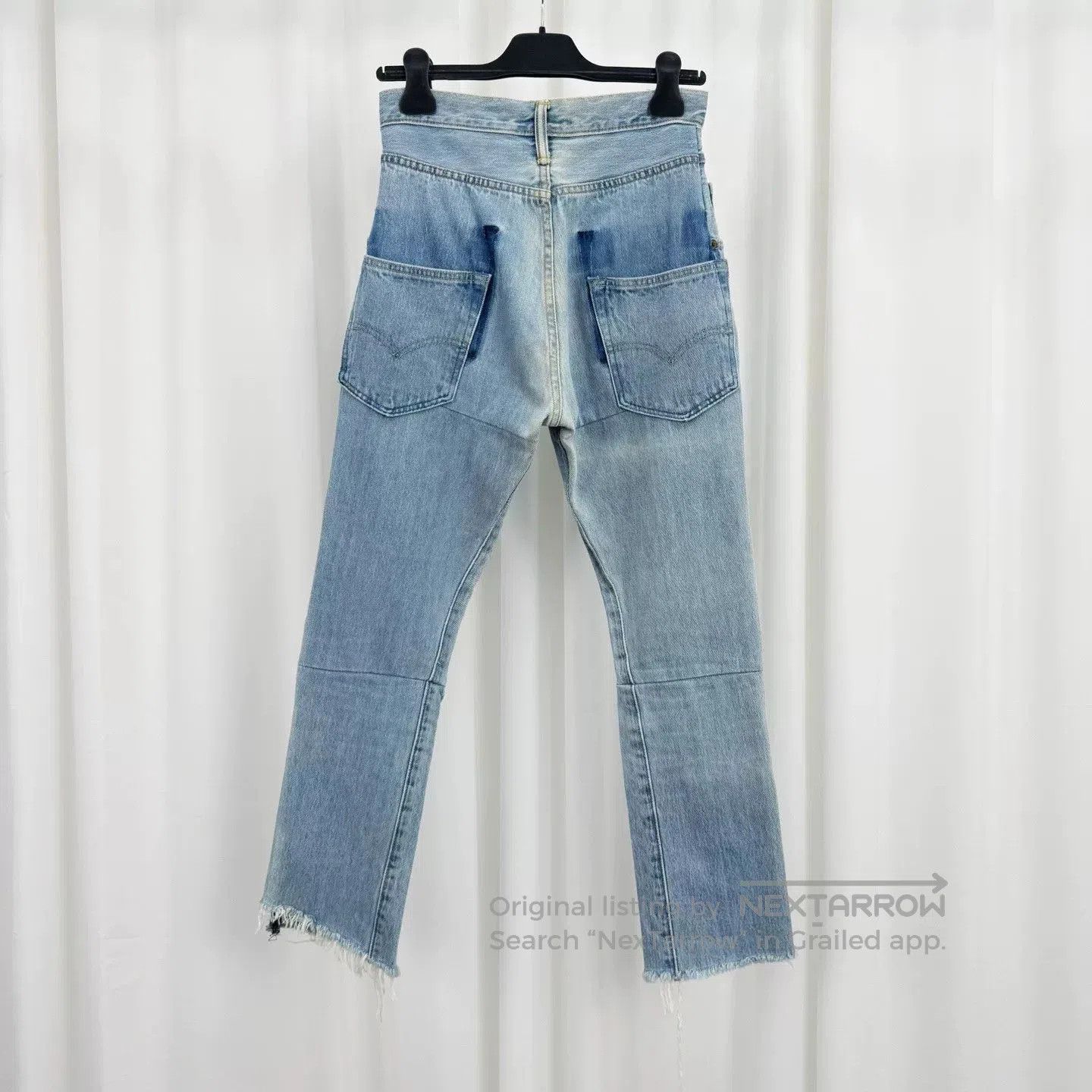 Vetements Vetements Washed Deconstructed Denim Pants. Size 24" / US 00 / IT 34 - 2 Thumbnail