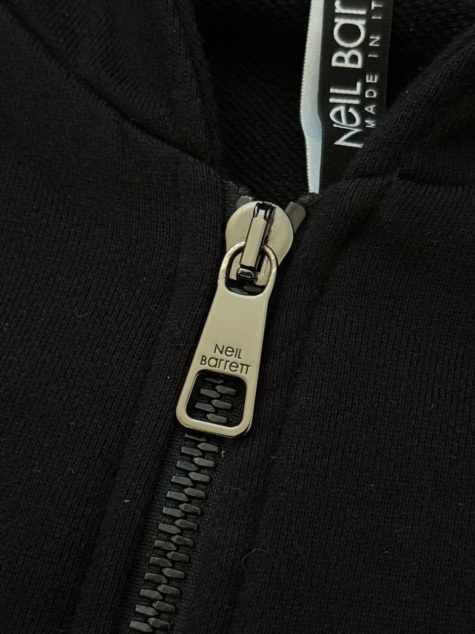 Neil Barrett Lightning Bolt Print Zip Hoodie Slim Fit Size US XL / EU 56 / 4 - 6 Thumbnail