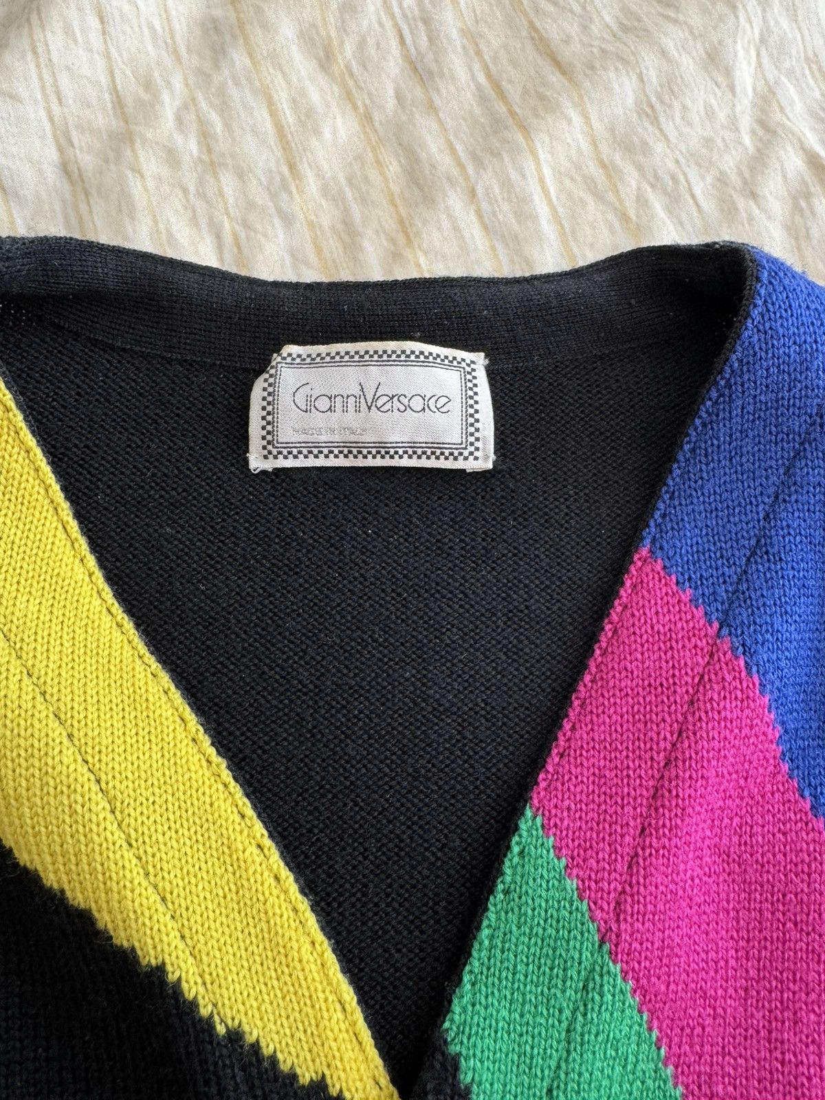 Versace GIANNI VERSACE black wool sweater vest IT 52 from F/W 89/90 Size US L / EU 52-54 / 3 - 2 Thumbnail