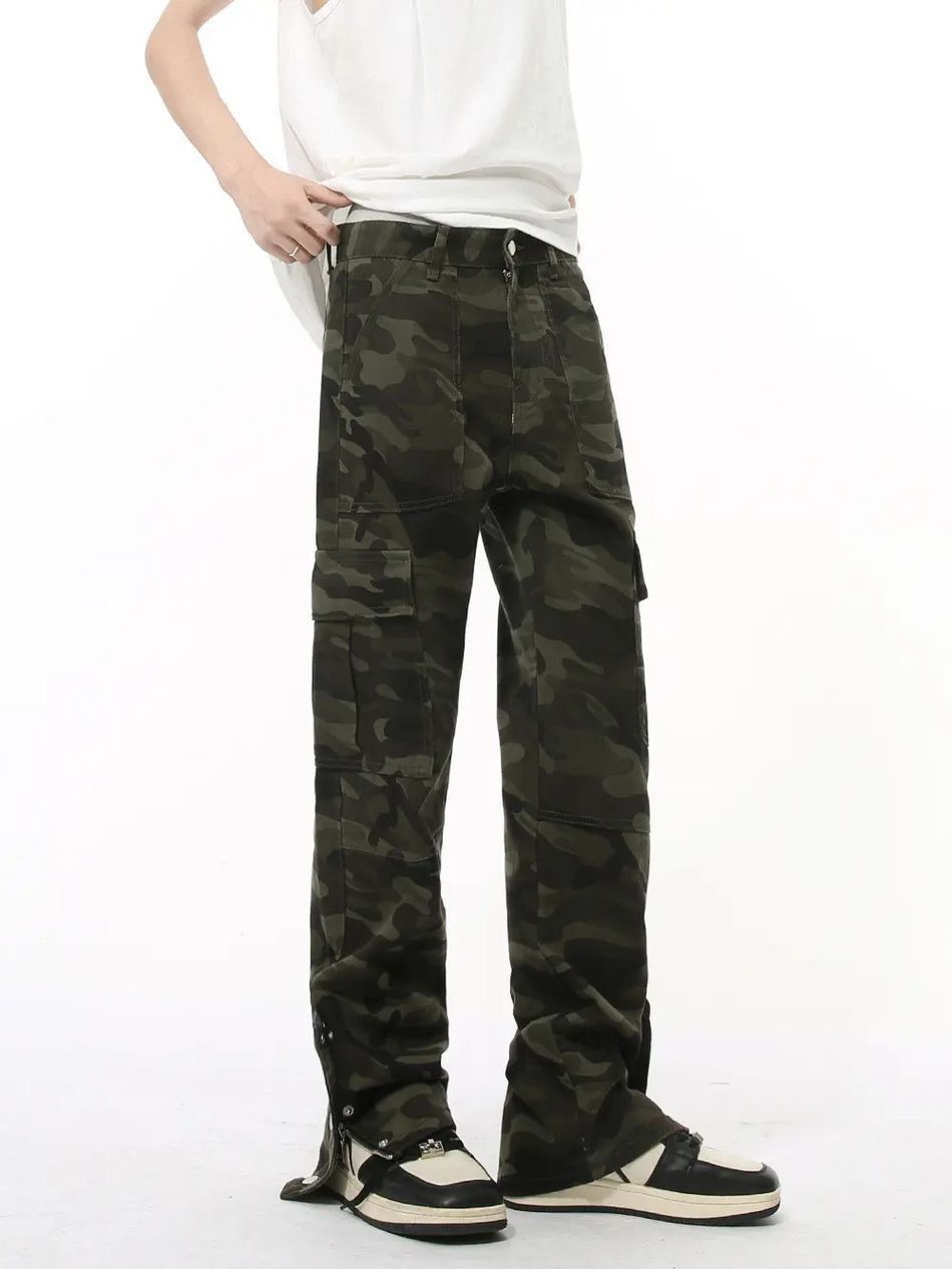 Japanese Brand Retro high street camouflage zipper jeans Size US 32 / EU 48 - 4 Thumbnail