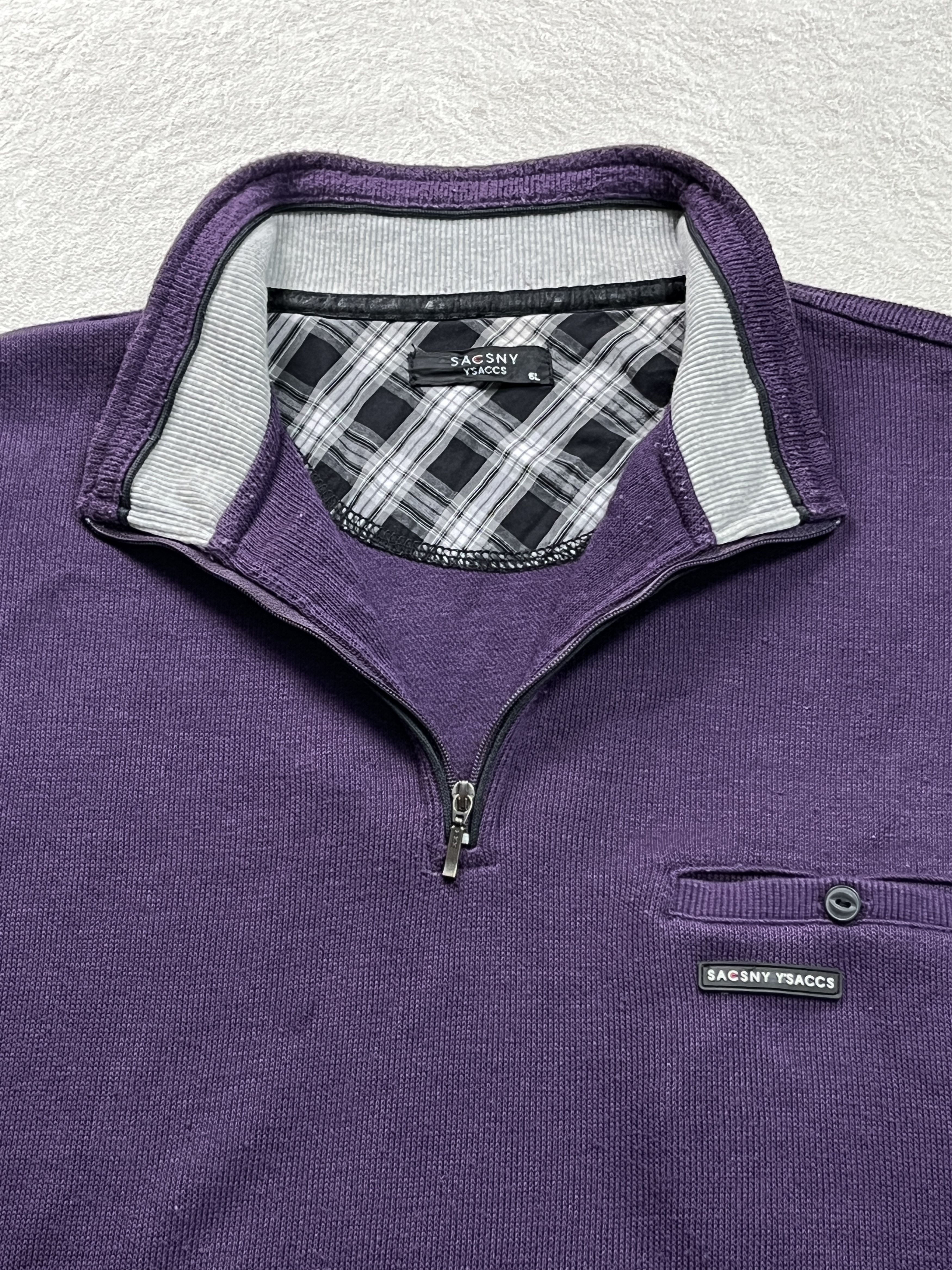 Sacai SACSNY Y'SACCS by Yohji Yamamoto (Halfzip Pocket Sweatshirt) Size US L / EU 52-54 / 3 - 3 Thumbnail