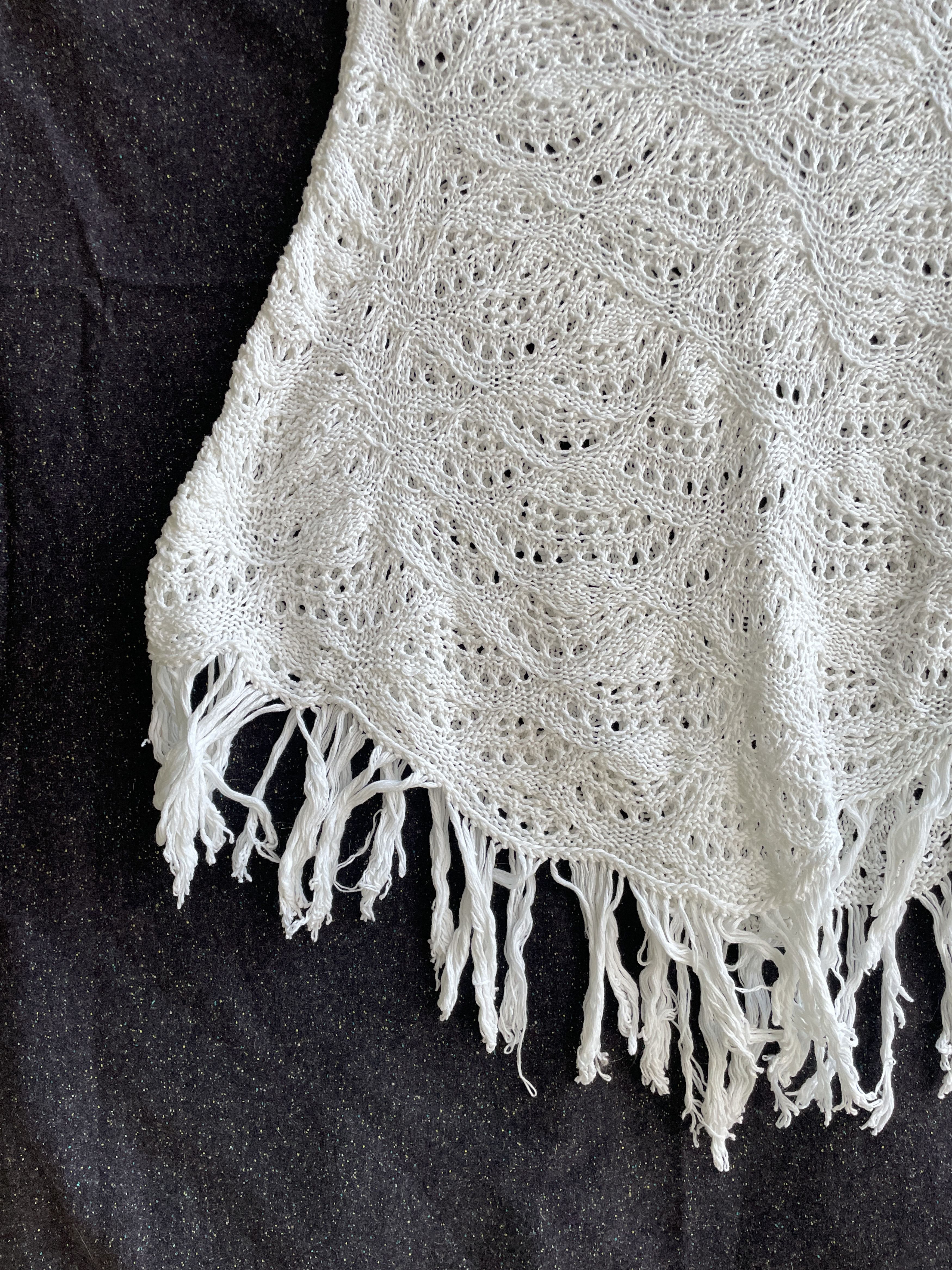 Fabiana Filippi Fabiana Filippi Cotton Crochet Fringe Cape Sweater Size L Size L / US 10 / IT 46 - 4 Thumbnail