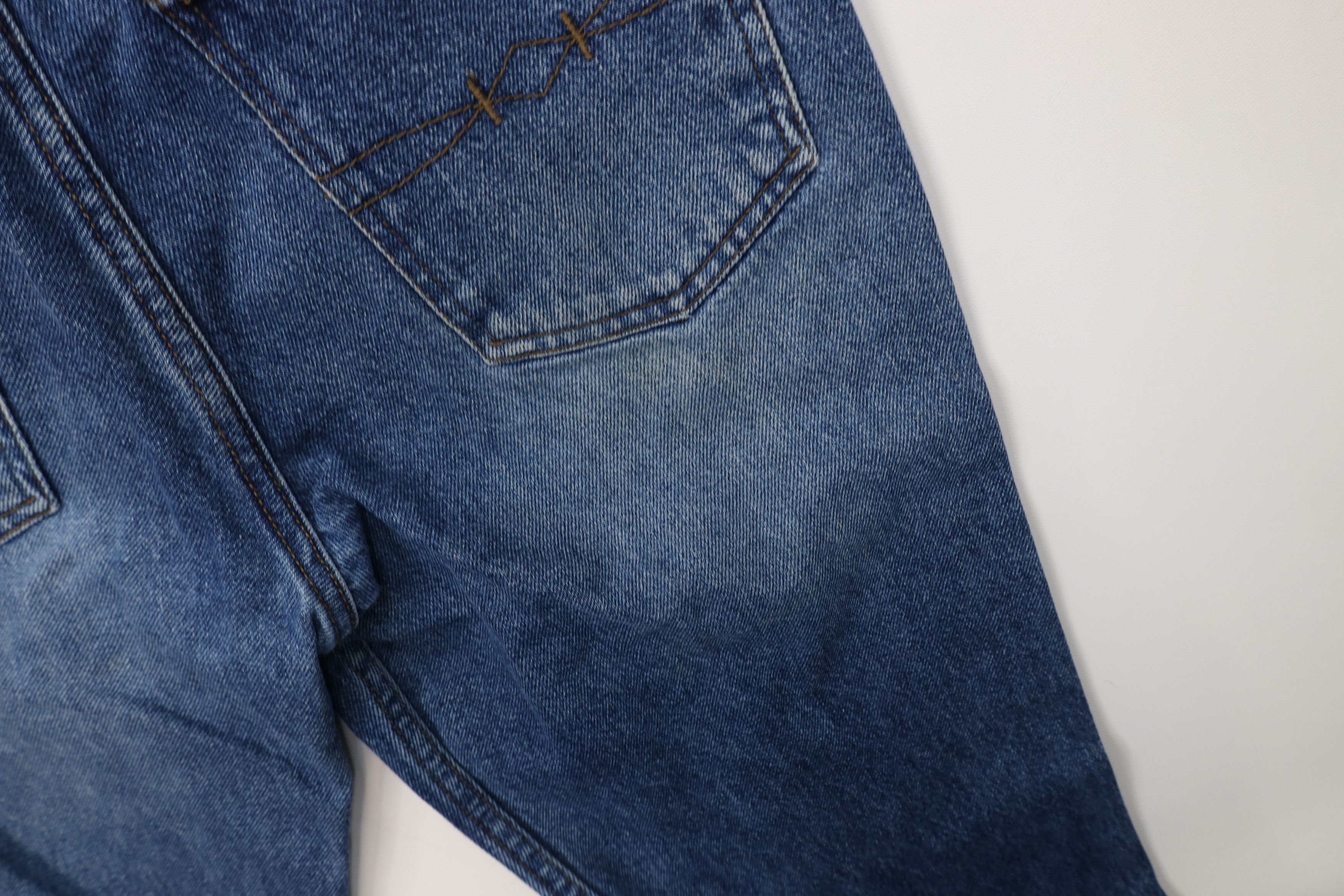 Vintage Vintage 90s Y2K Mudd Flared Wide Leg Denim Jeans Blue Size 34" / US 12 / IT 48 - 15 Thumbnail