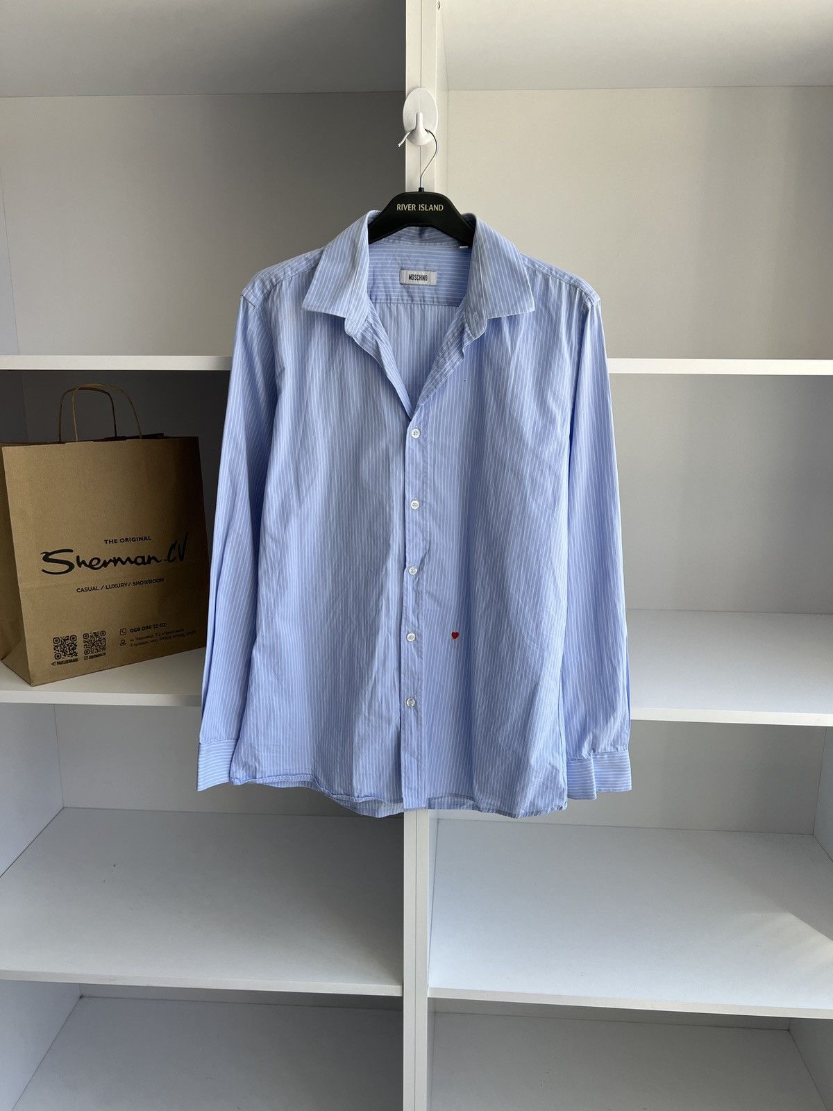 Moschino × Vintage Vintage Moschino Button Up Shirt Size US M / EU 48-50 / 2 - 1 Thumbnail
