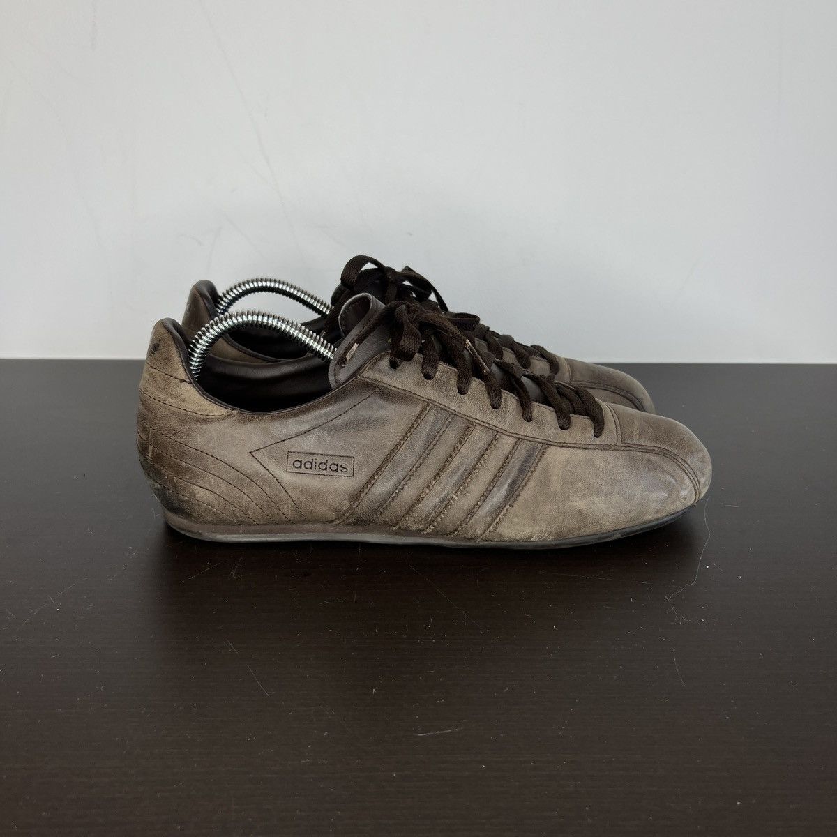Adidas Rare Vintage Adidas Brown Leather Low Sneakers Size US 9 / EU 42 - 4 Thumbnail