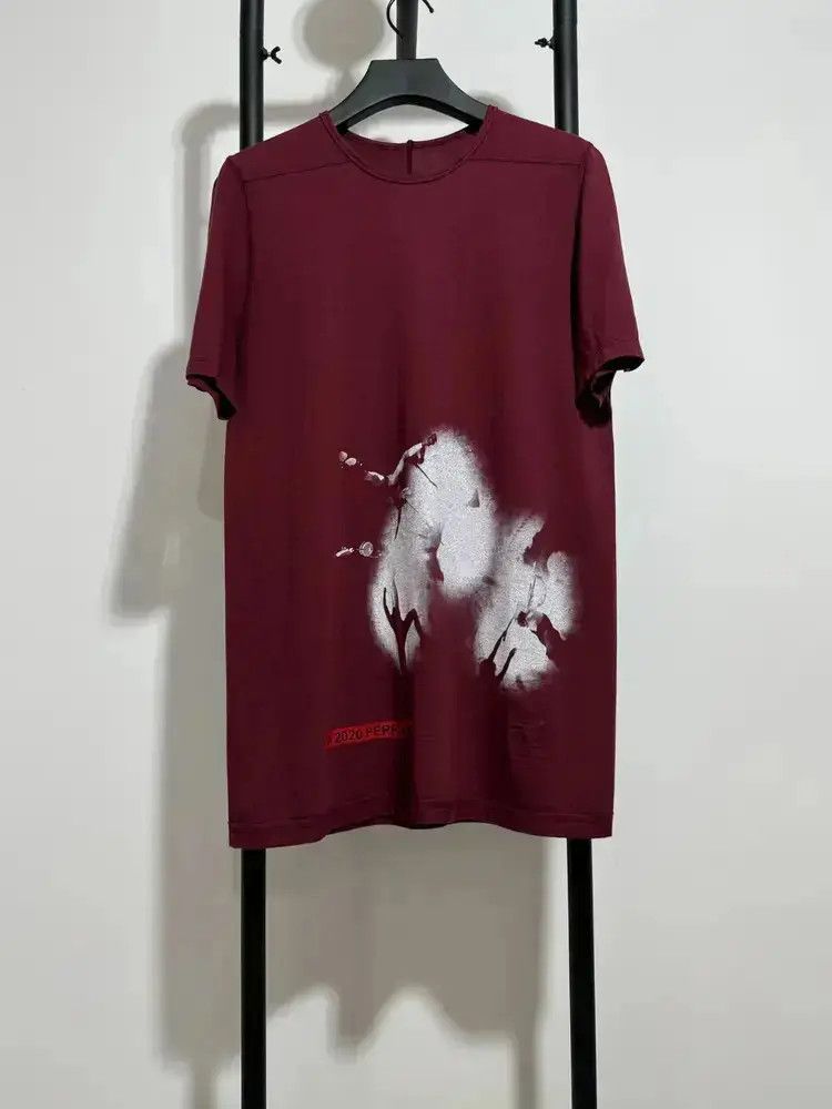 Rick Owens Rick Owens Drkshdw Figure Print Wine Tee Size US M / EU 48-50 / 2 - 1 Thumbnail