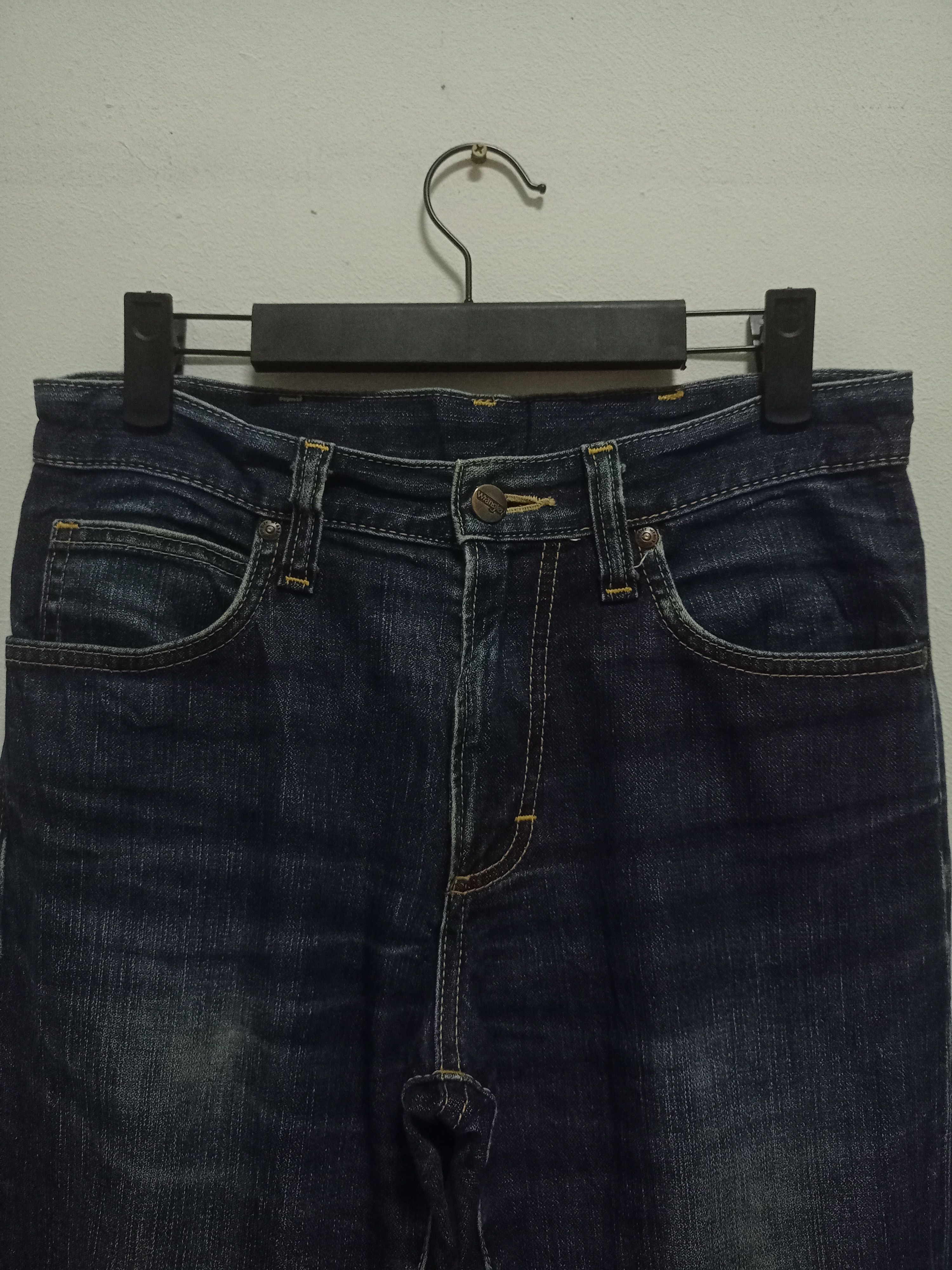 Vintage Wrangler Indigo Mud Wash Distressed Jeans 29x29