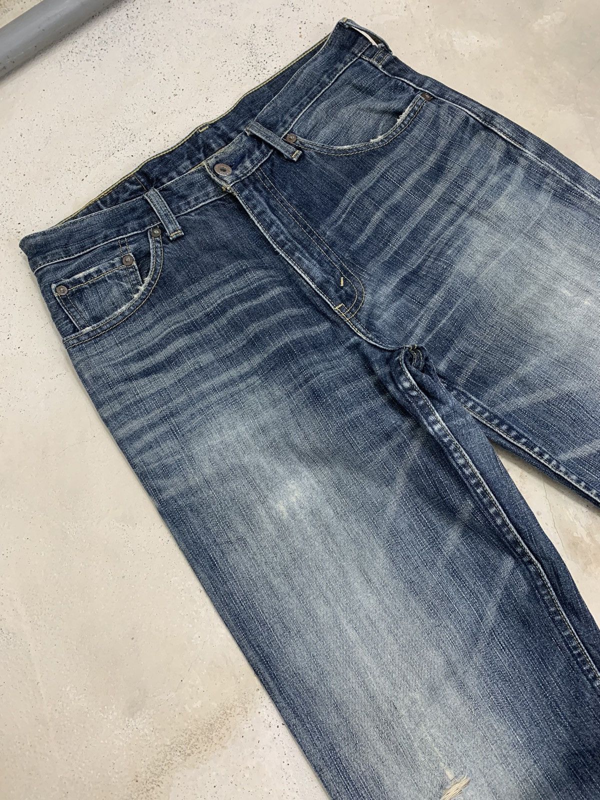 Levi's × Vintage Levis 502 Sanforized Light Whisker Wash (AE21) Size US 31 - 3 Thumbnail