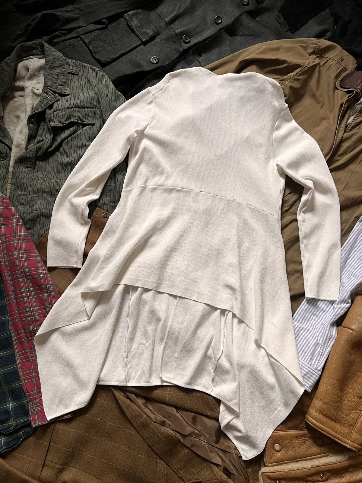 Annette Gortz Annette Gortz White Viscose Cardigan Sweater Size L / US 10 / IT 46 - 3 Thumbnail