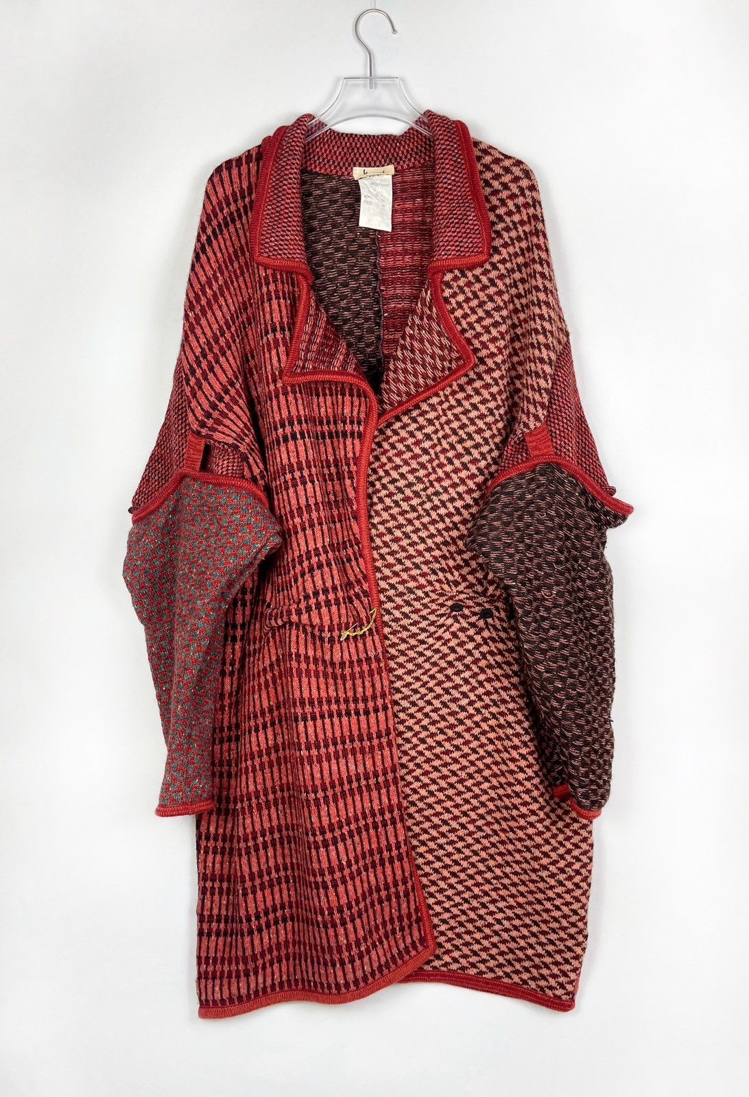 Kansai Yamamoto RARE SAMPLE Kansai Yamamoto 1980's Ethnic Knit Coat Size US L / EU 52-54 / 3 - 1 Thumbnail