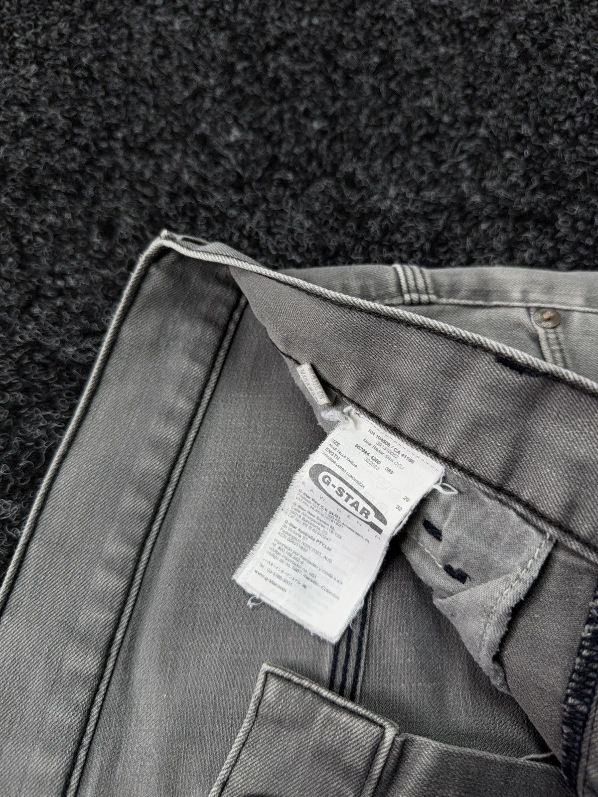 G-Star 00s Y2K G-Star RAW New Radar Slim Faded Distressed Y2K Jeans Size US 29 - 9 Thumbnail