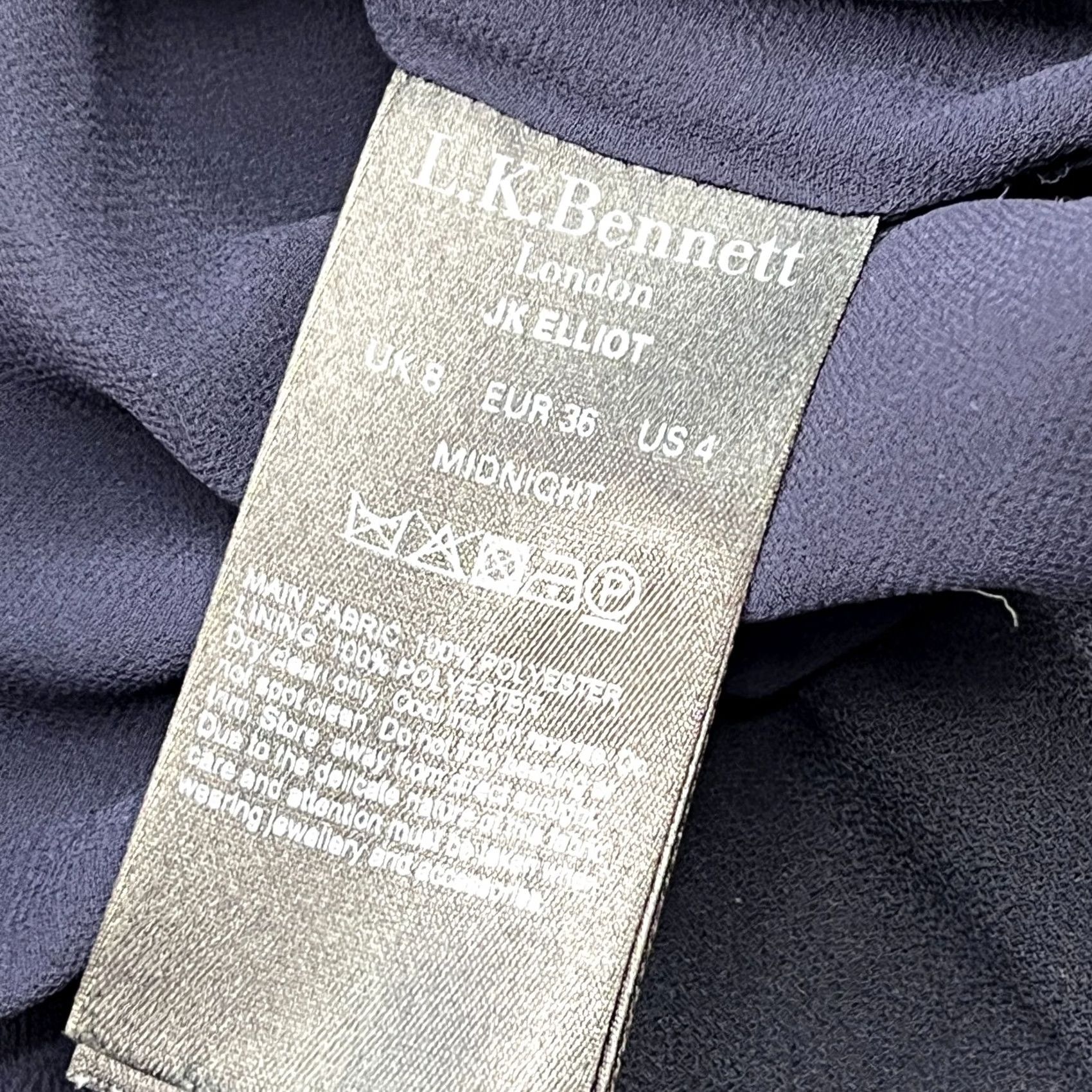 Vintage VINTAGE L.K Bennett Blazer Jacket Women Floran Navy Full Zip JK Elliot 8 EU 36 Casual Blazer Mens Womens Girls Boys Size M / US 6-8 / IT 42-44 - 6 Thumbnail